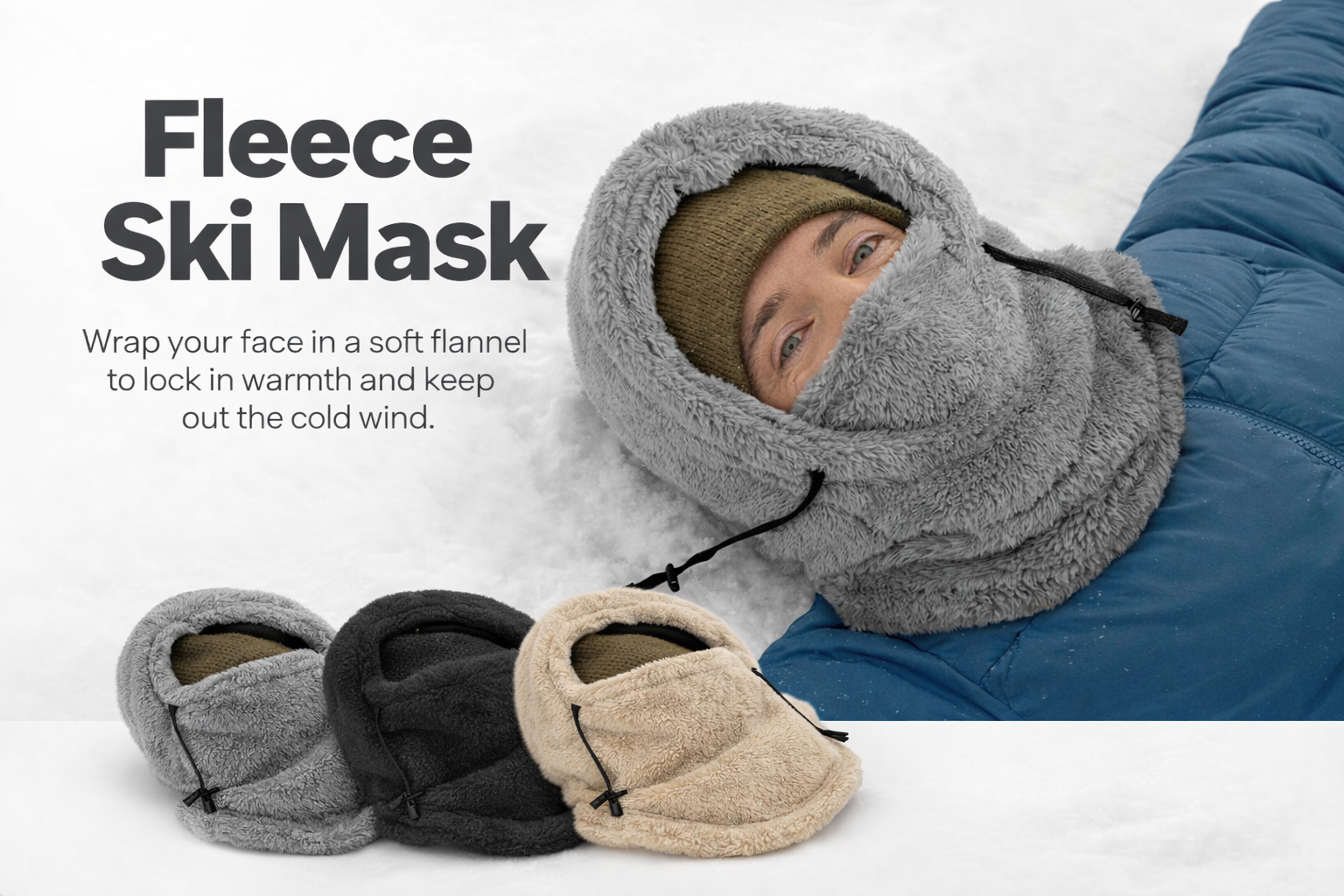 Winter Warm Balaclava Thermal Ski Hood with Full Face Cover – view 14
