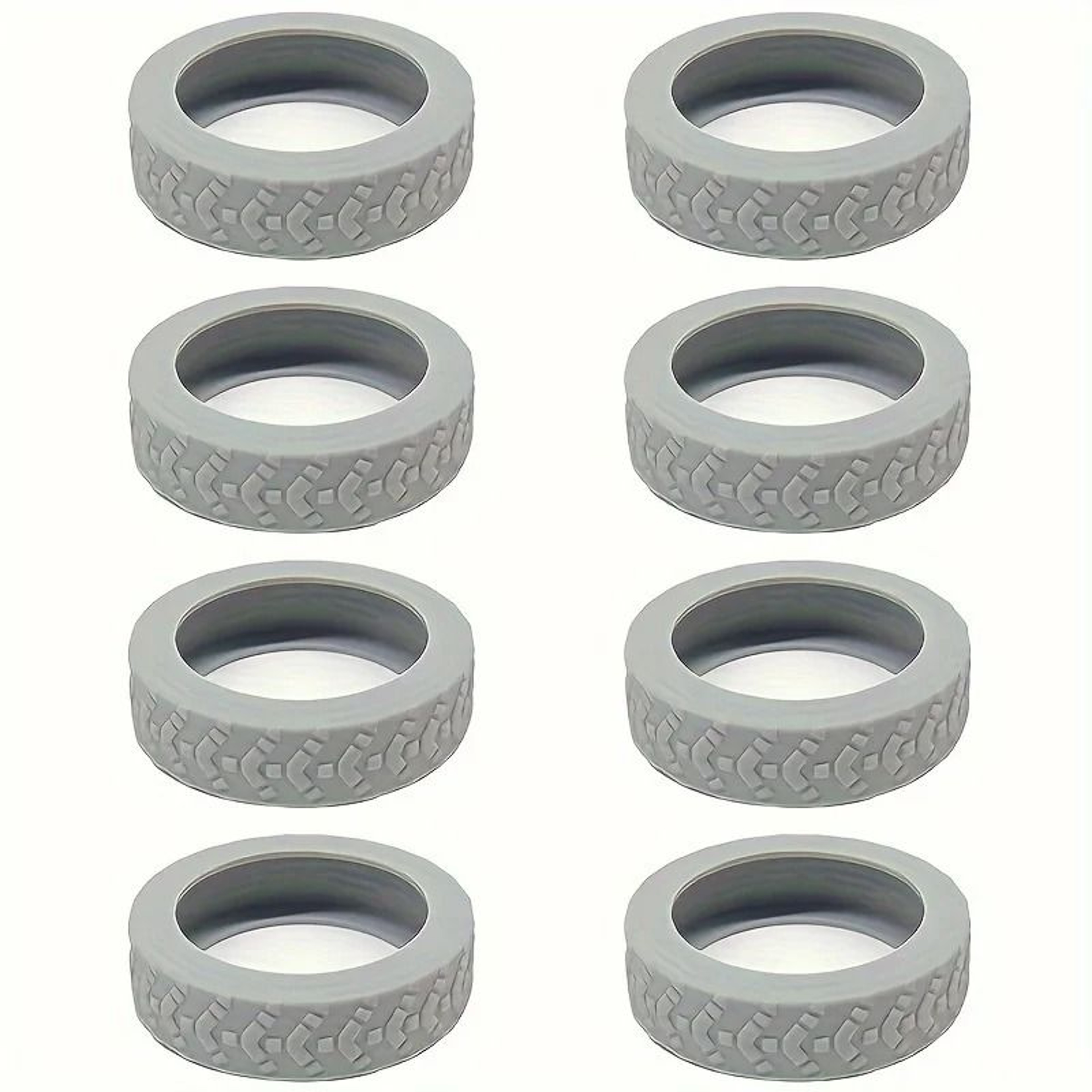 High Stability 8Piece Silicone Luggage Wheel Covers And Industrial Grade Noise Reduction Hardware 8