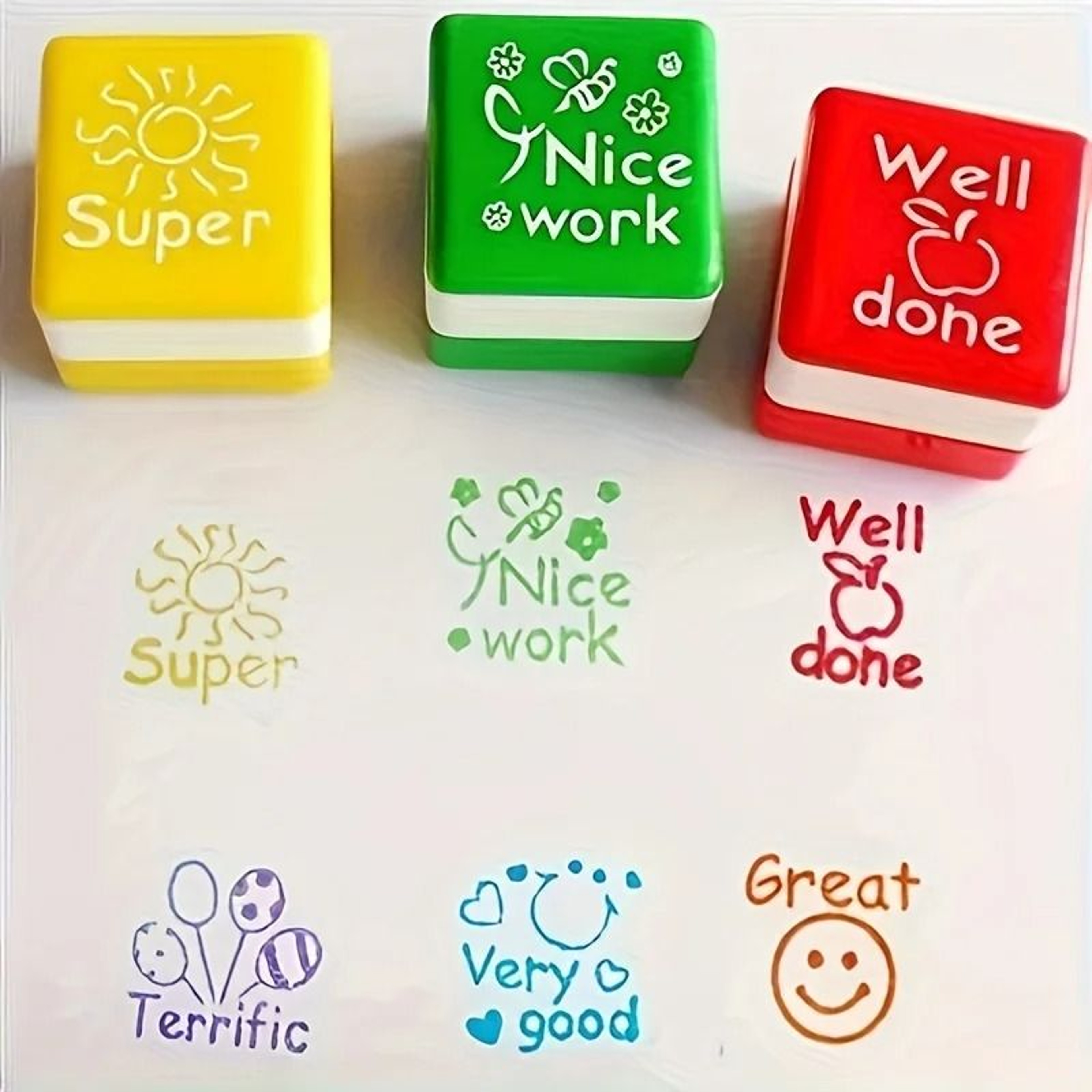 Teacher Praise And Encouragement Stamp Set 6 Piece 7