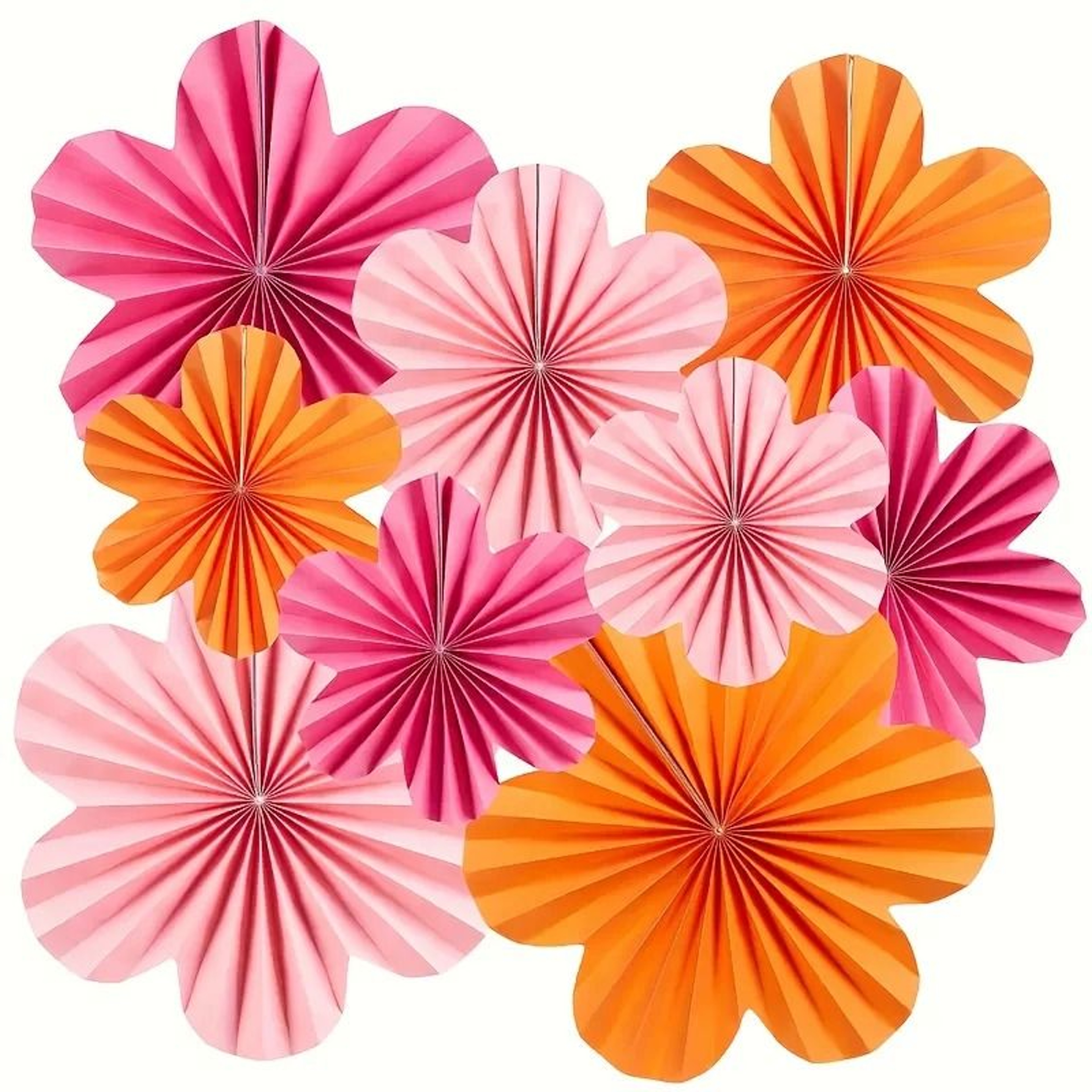 Vibrant Floral Paper Flower Hanging Decorations 6