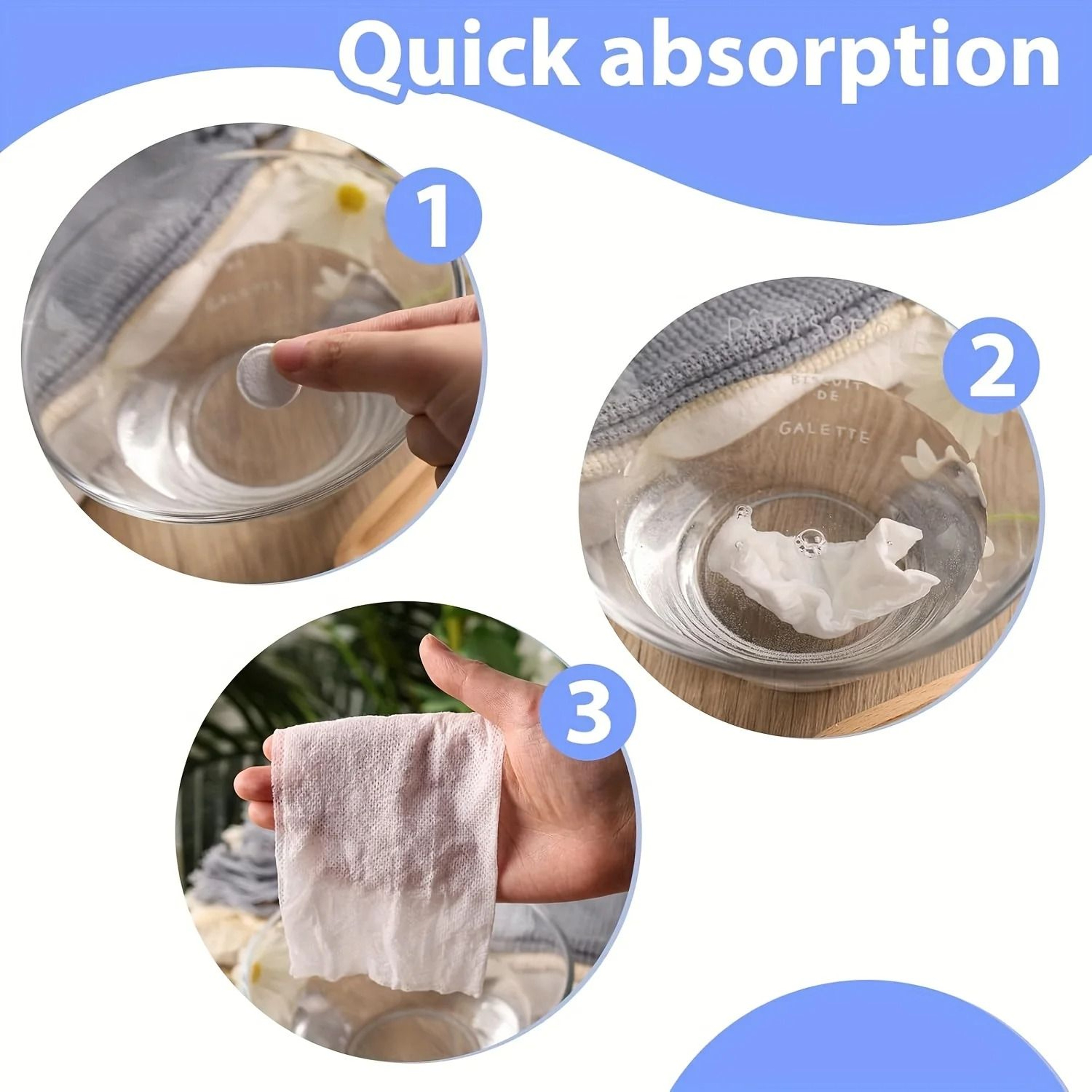 Compressed Travel Towel Set 3 Tubes 30 Pieces 4