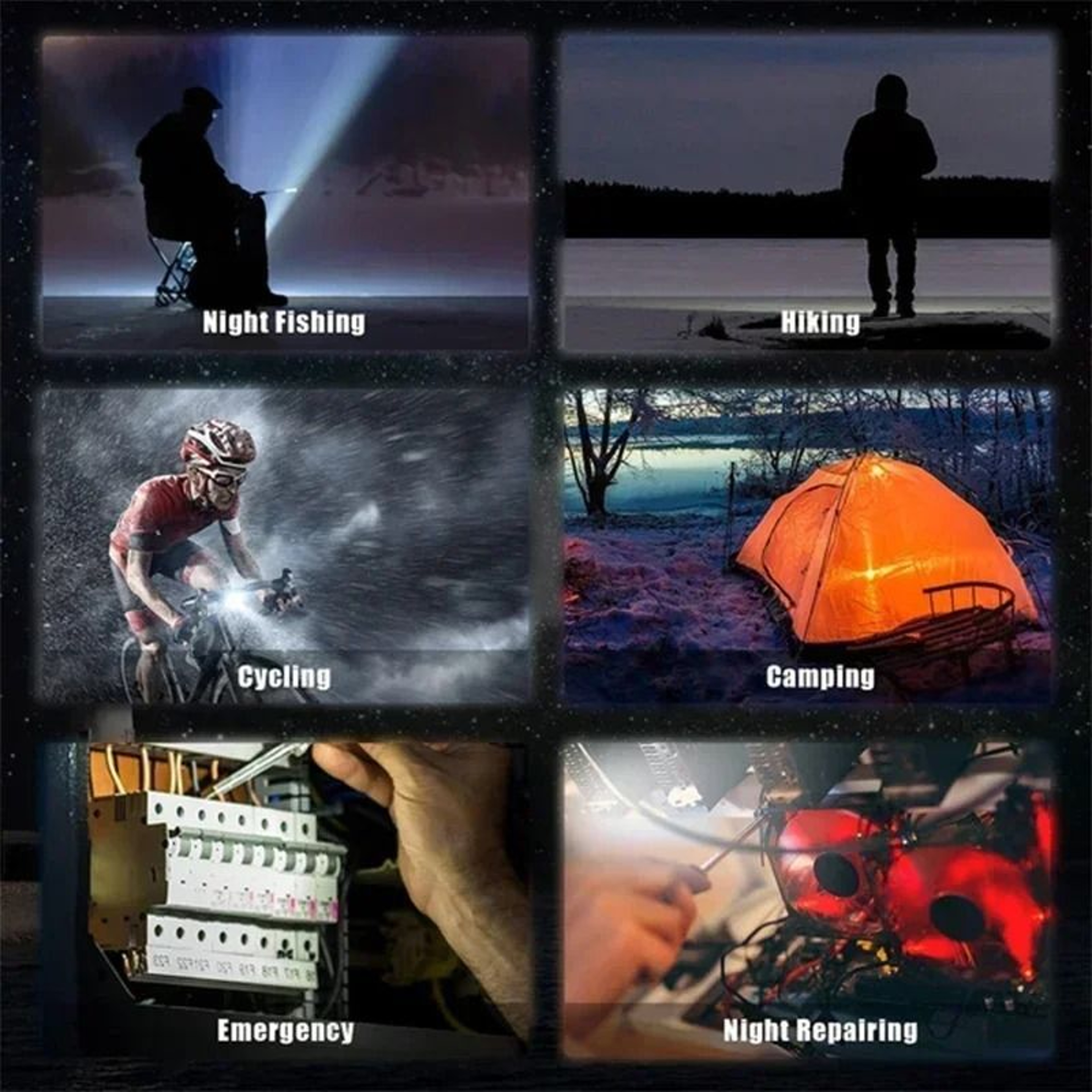 Portable Keychain Light Mini Multifunctional Camping Flashlight 3