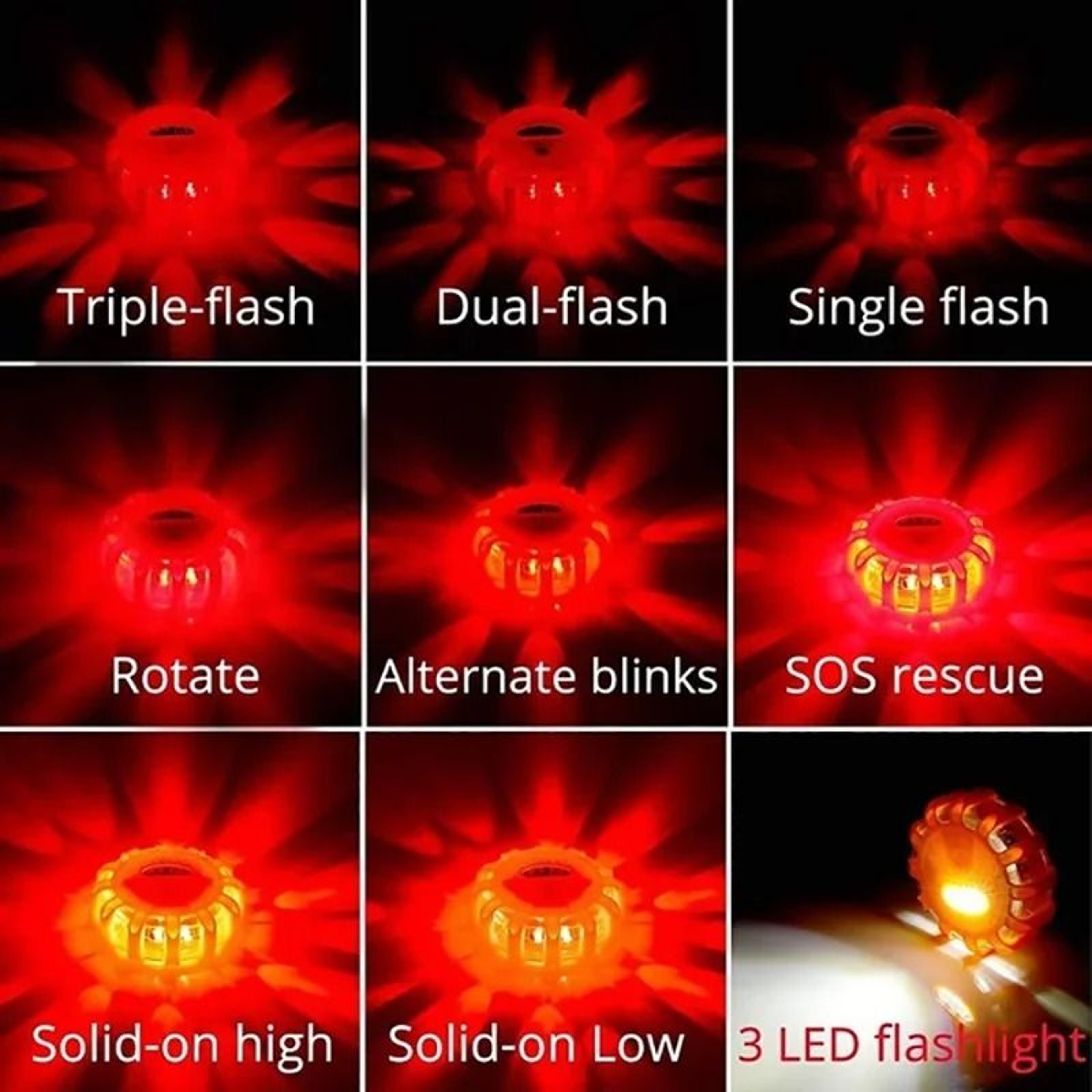 Professional LED Road Flare And Emergency Safety Warning Light 3
