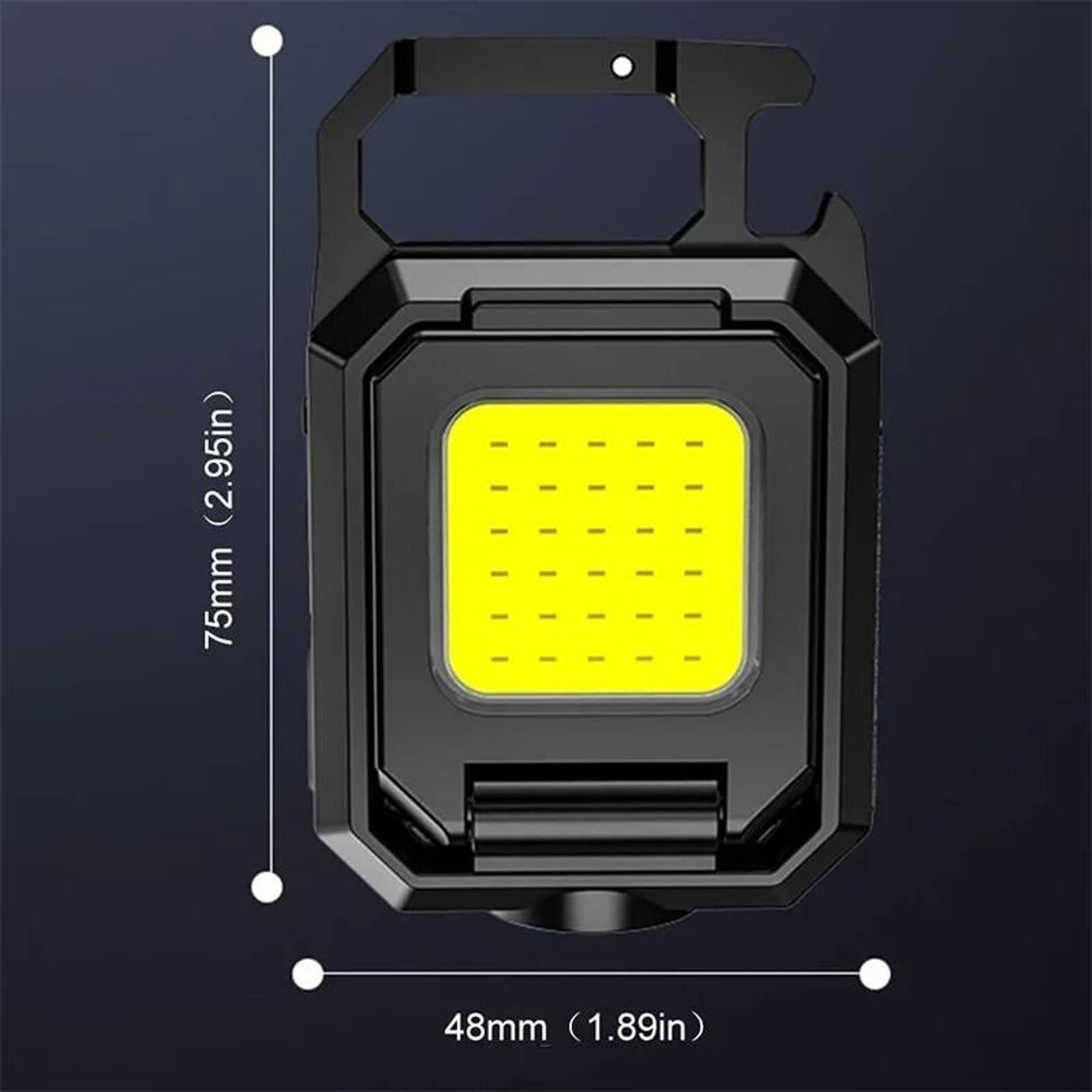 Portable Mini LED Torch And COB Keychain Work Light 2