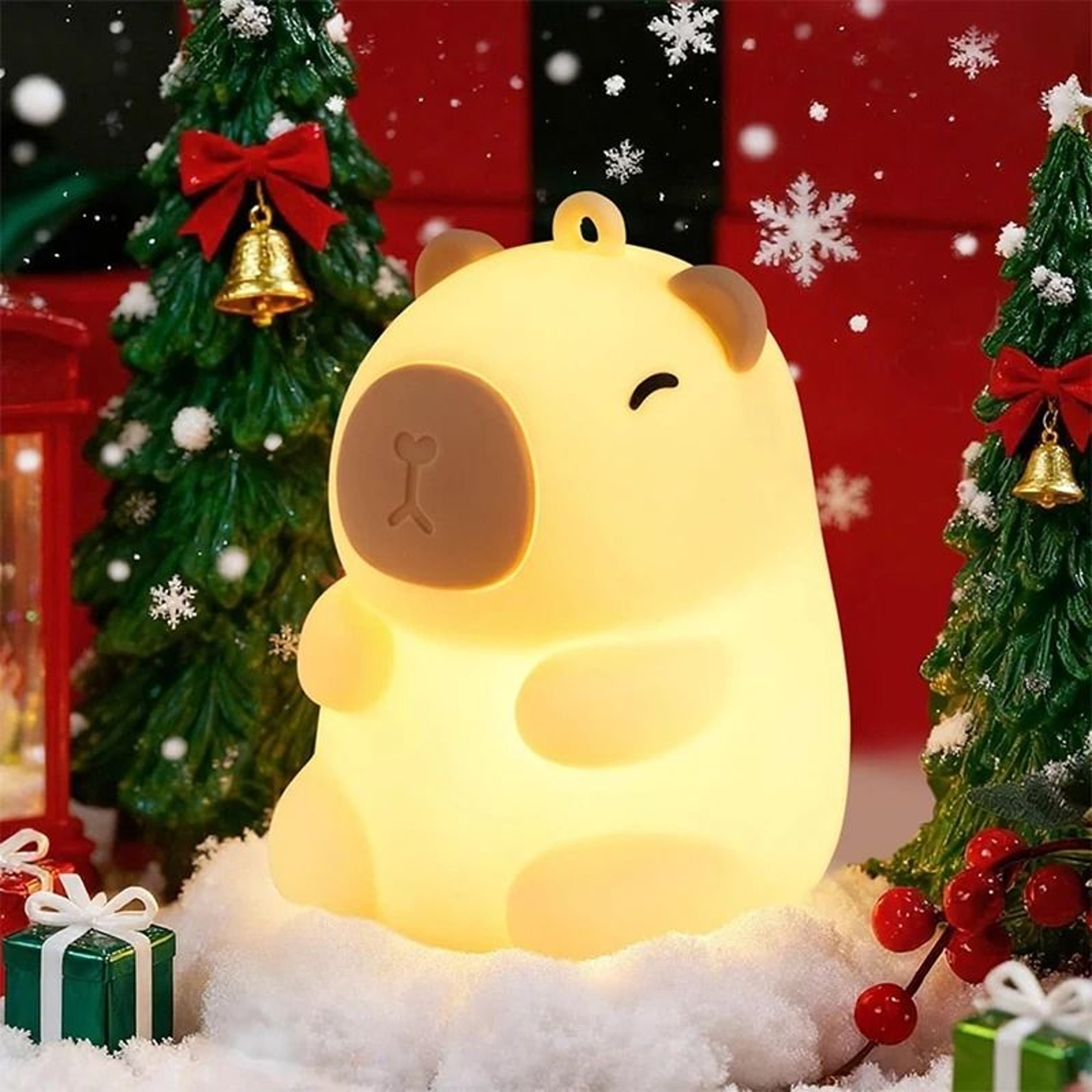 Capybara Cute Night Light And Squishy Silicone Lamp 0