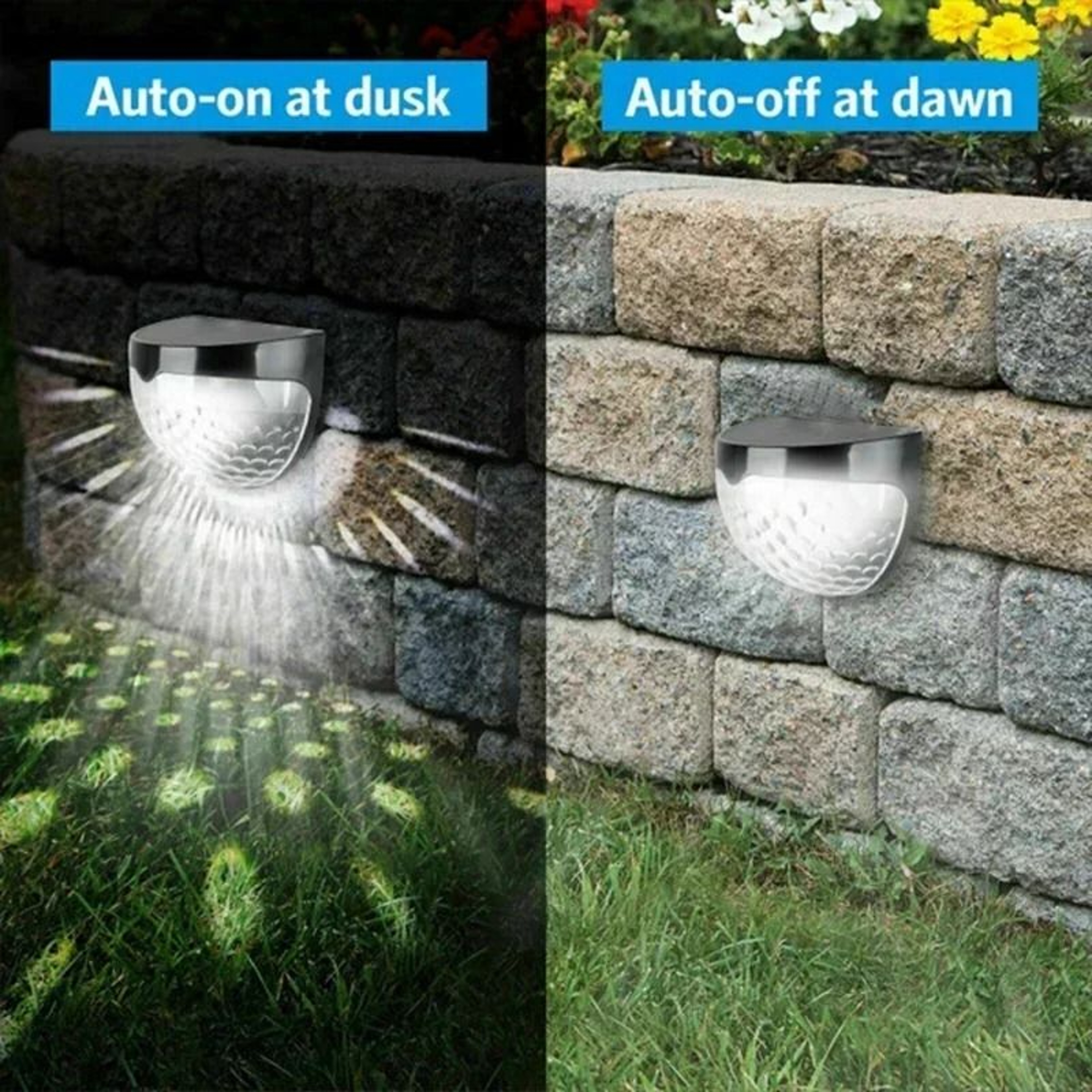 LED Solar Outdoor Wall And Fence Lamp 3