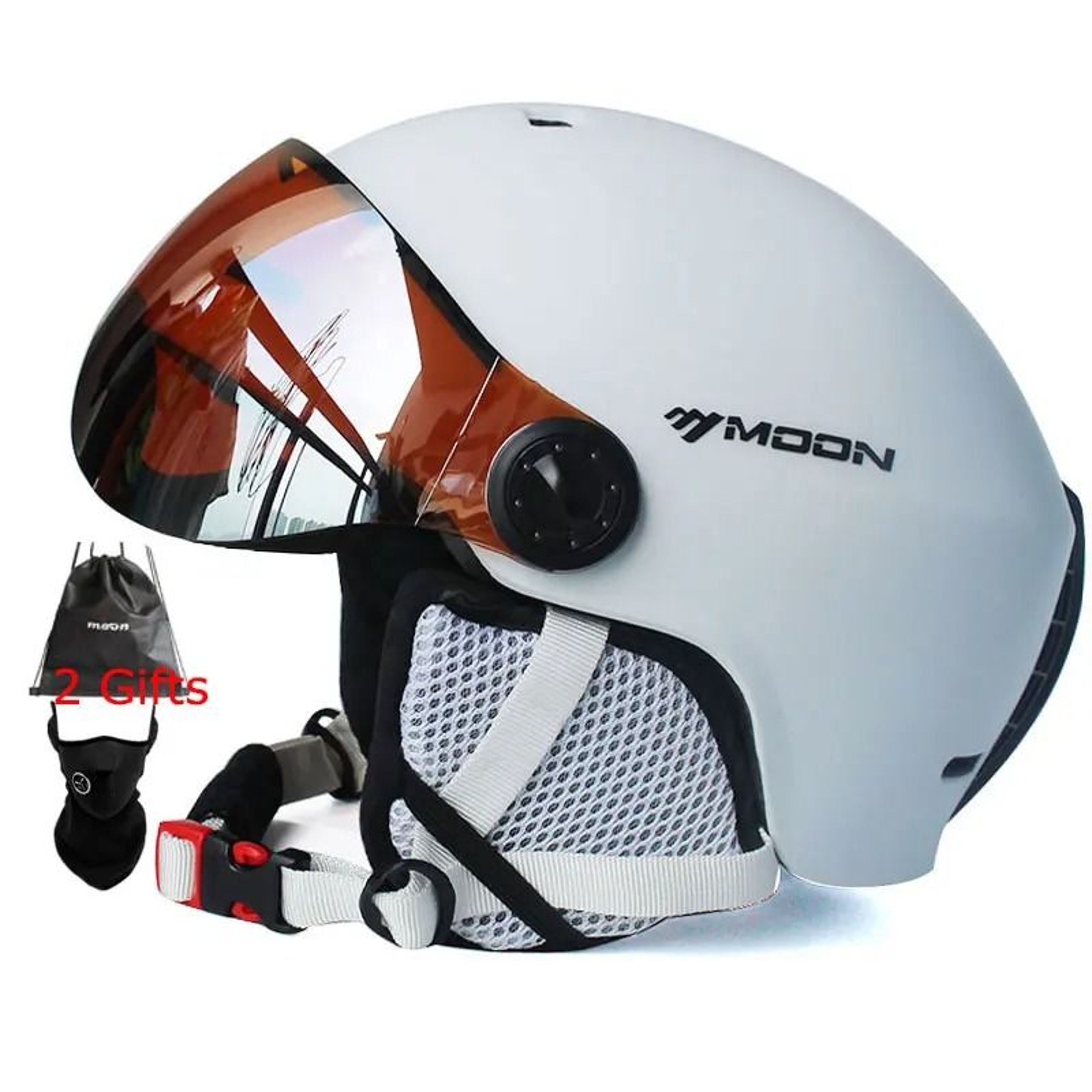 Integrally Molded PC EPS Goggles Ski Helmet 5
