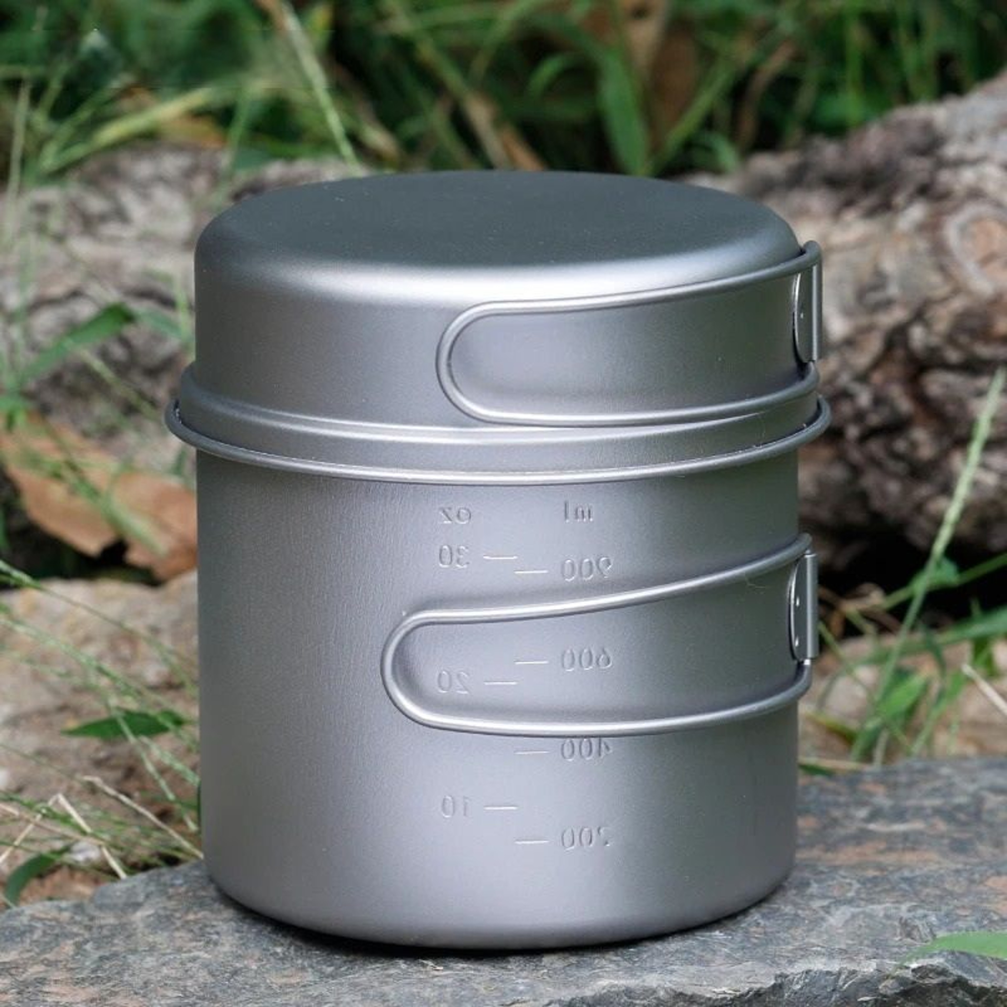 Professional Ultralight Titanium MultiSize Nesting Cookware System 1