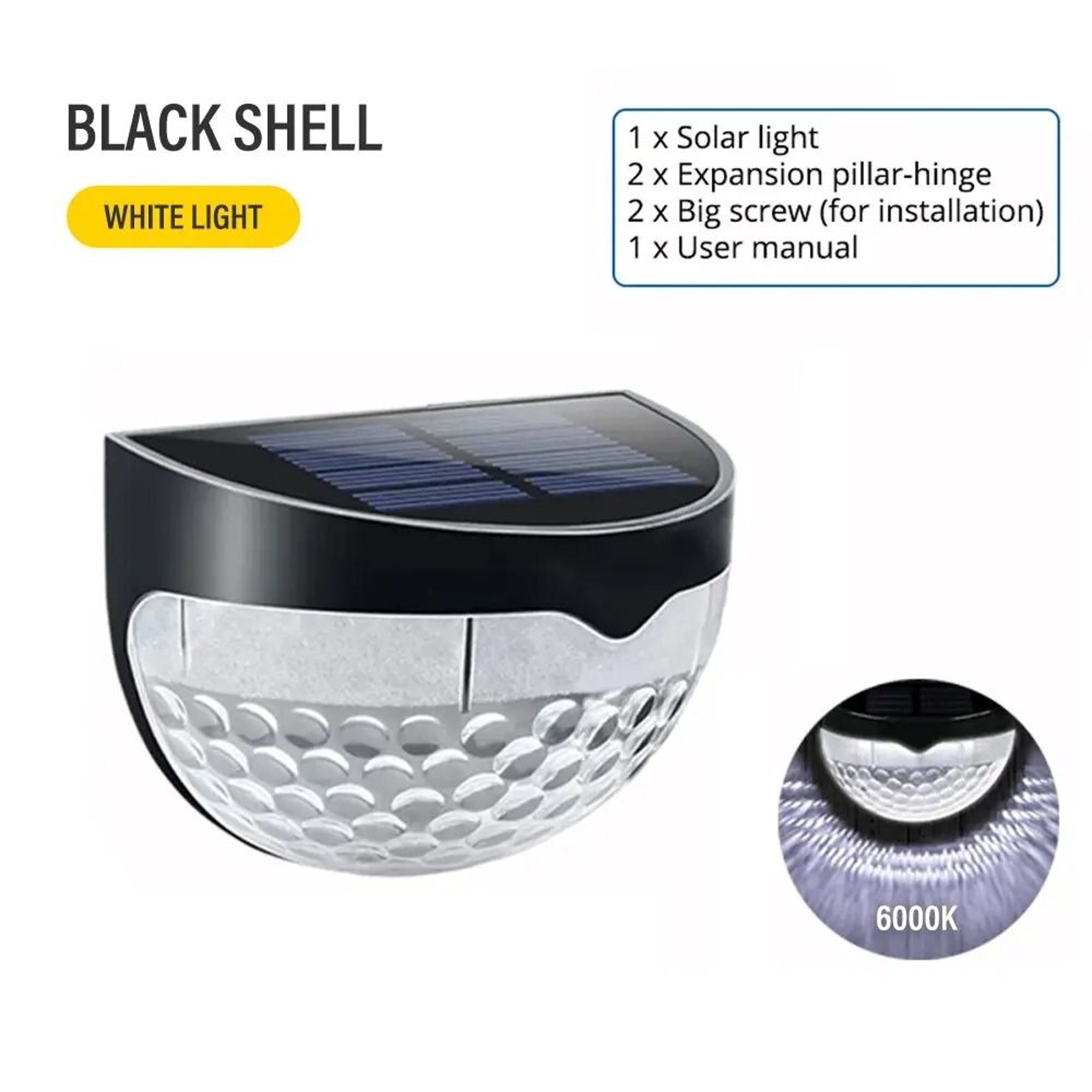 Solar LED Corrugated Fence And Wall Lights 7