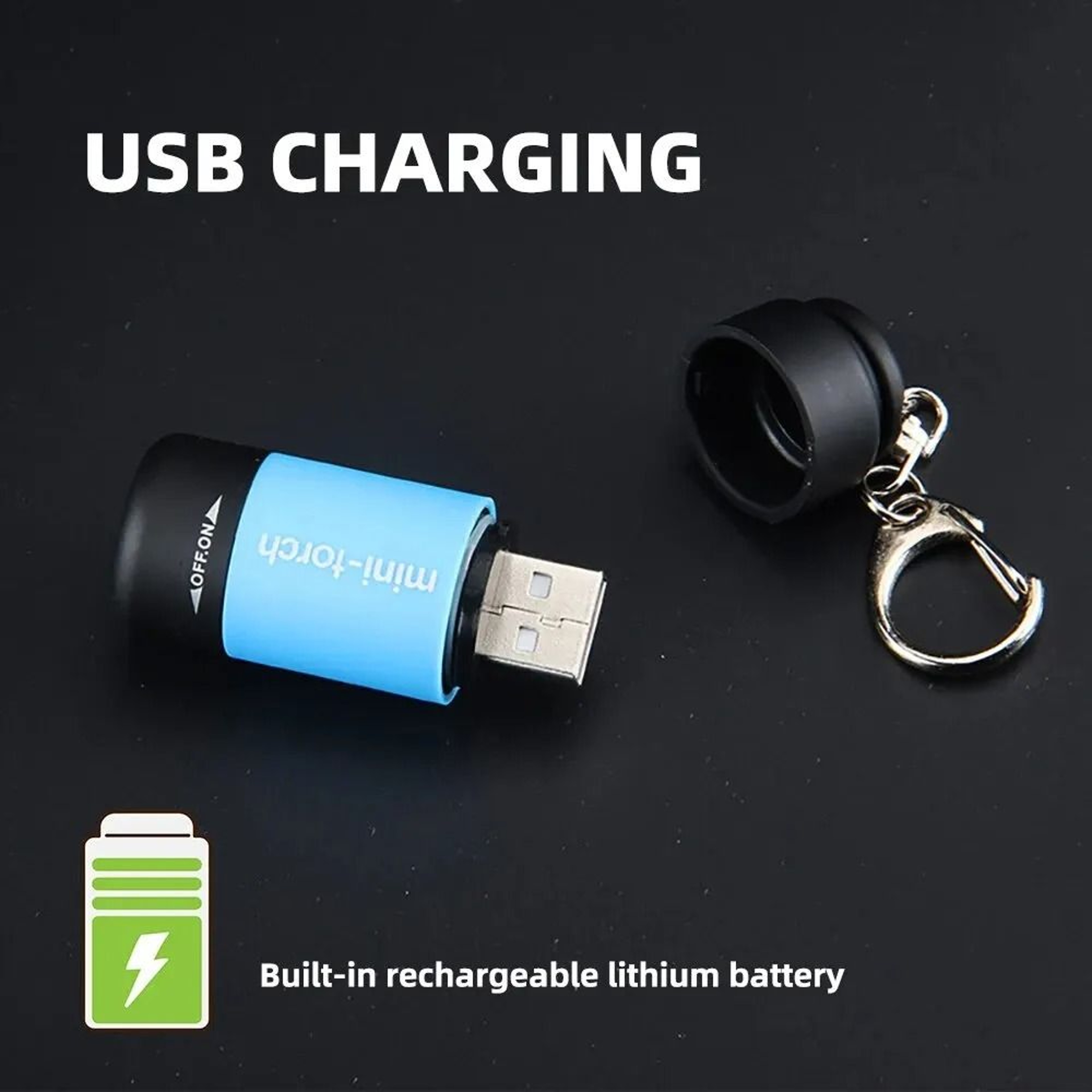 Ultralight Mini Keychain Flashlight And Finger Light 1