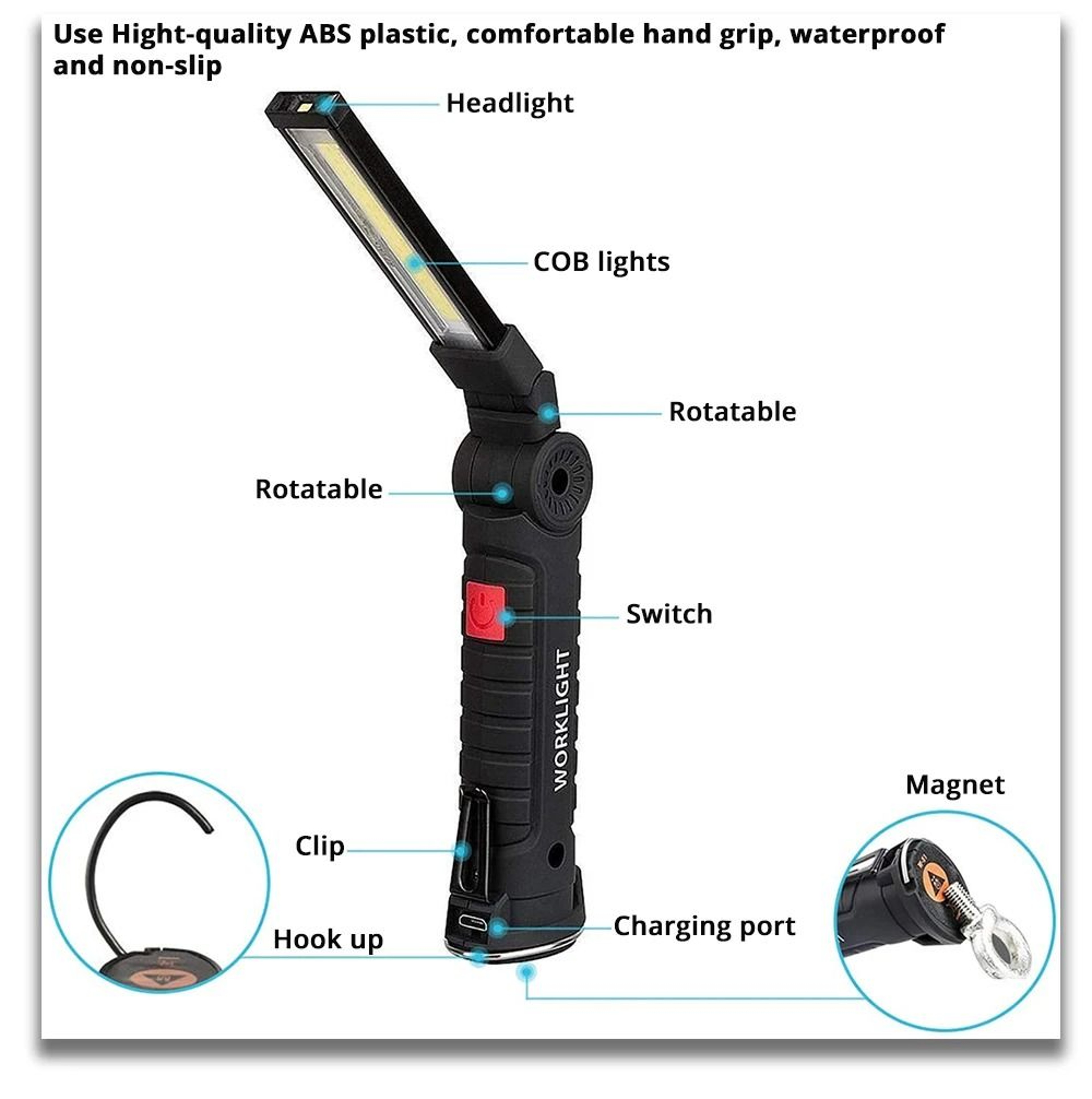 MultiFunctional LED Work Light And Camping Flashlight 4