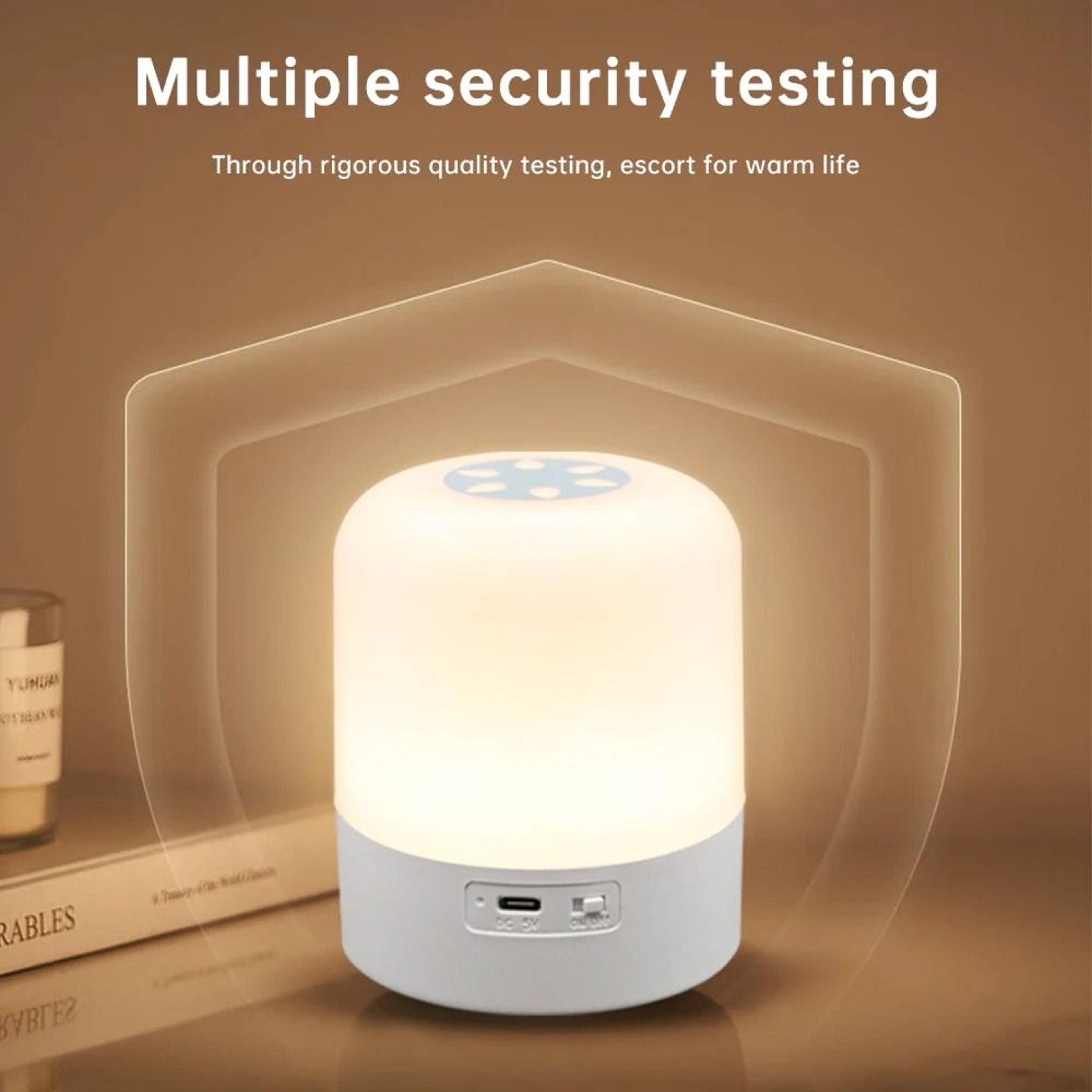 Gentle Touch Ambient Night Light  Dimmable Rechargeable Bedside Lamp 4