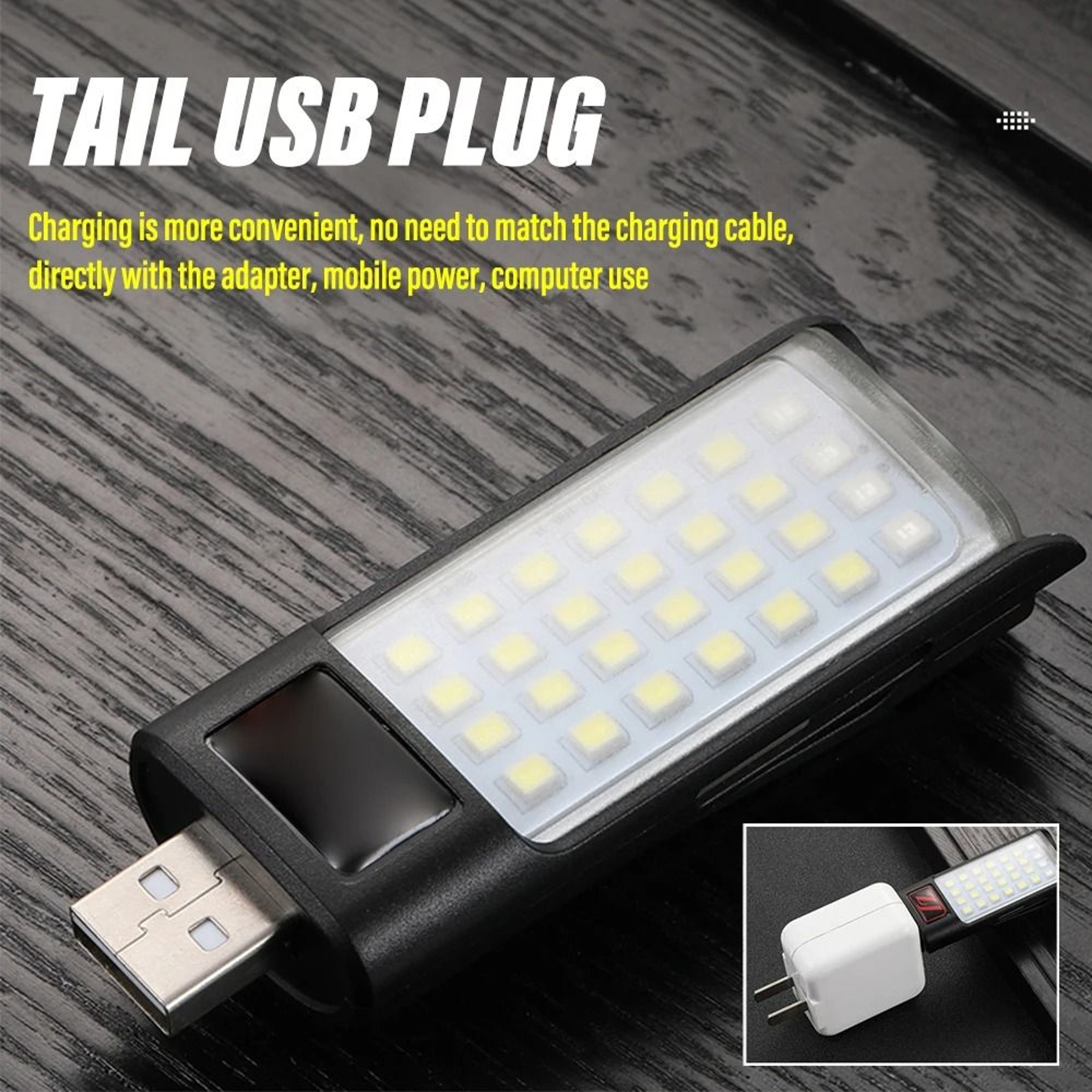 UltraCompact Keychain LED Flashlight  Portable MultiMode Rechargeable Worklight 2