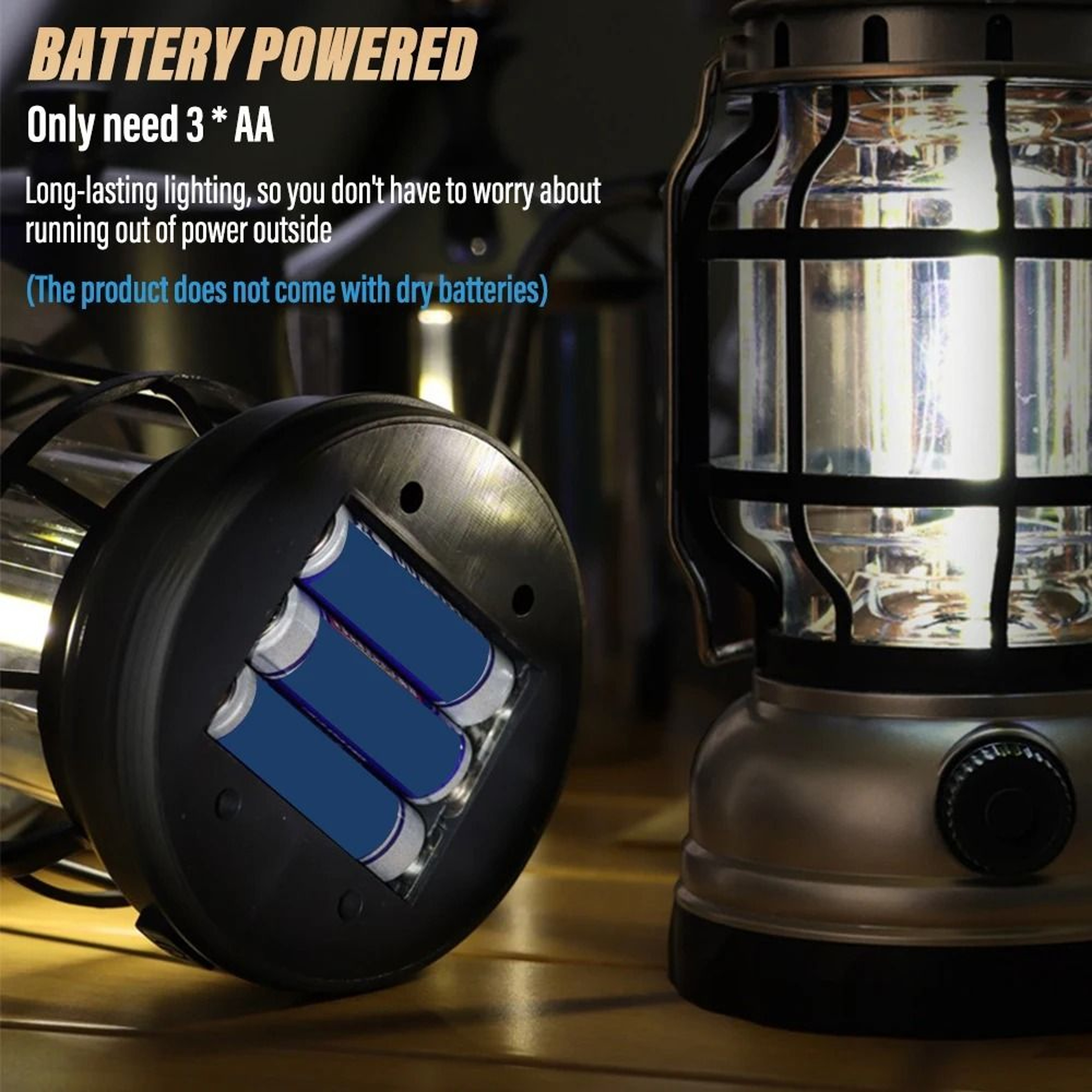 Vintage Dimmable LED Camping Lantern  HighOutput Portable Outdoor Searchlight 1