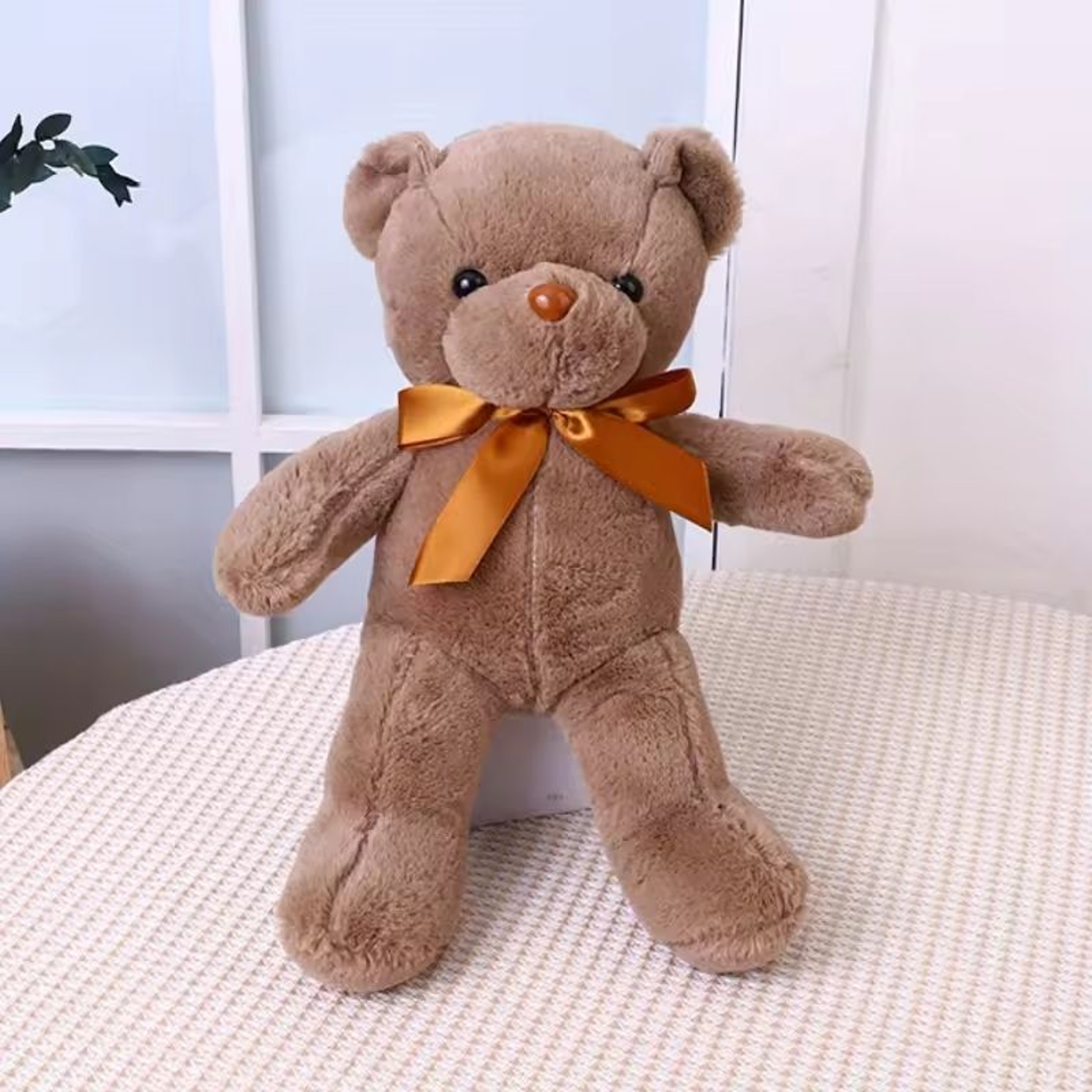 Charming Ribbon Teddy Bear  Premium Soft Plush Toy For Gifting  Decor 6
