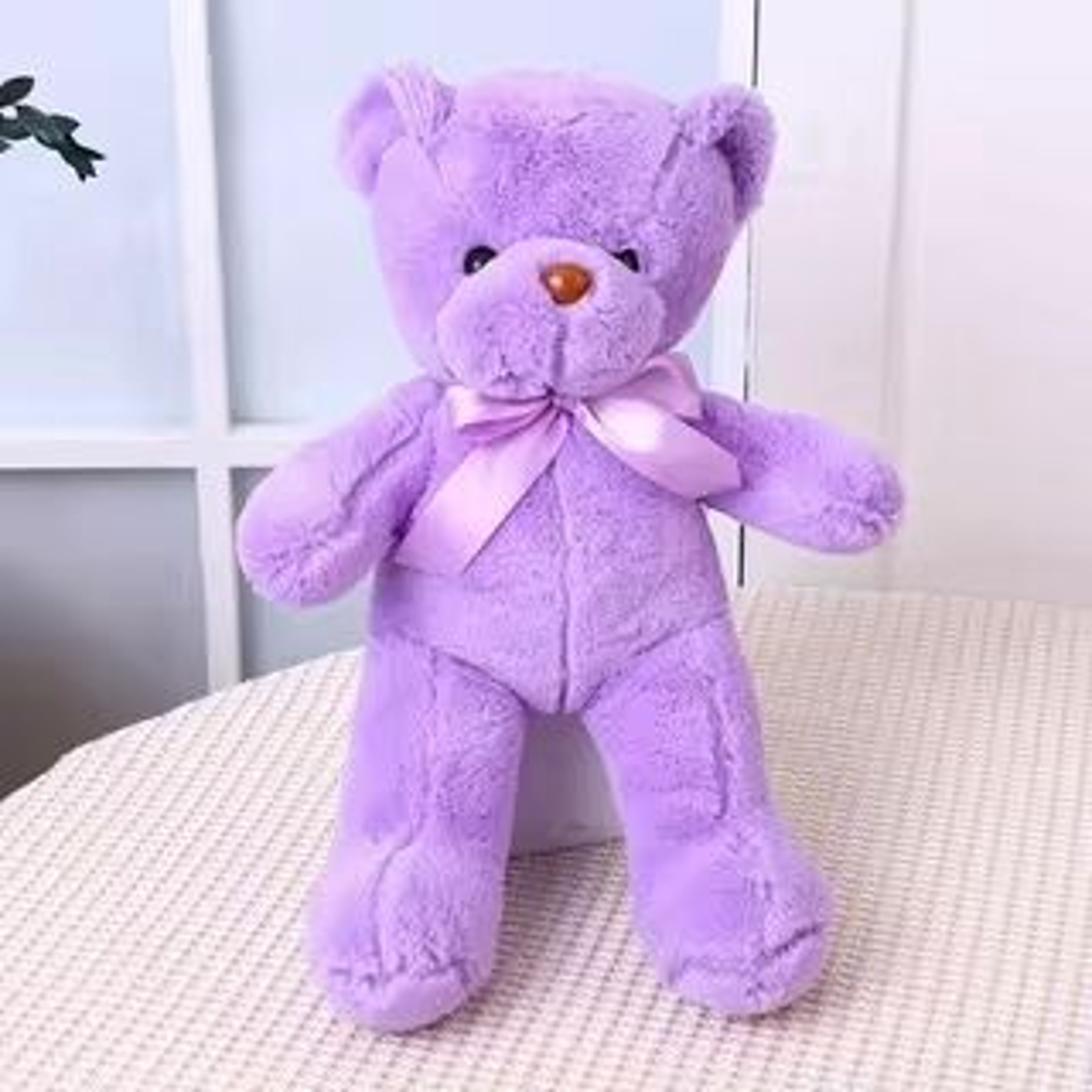 Charming Ribbon Teddy Bear  Premium Soft Plush Toy For Gifting  Decor 8