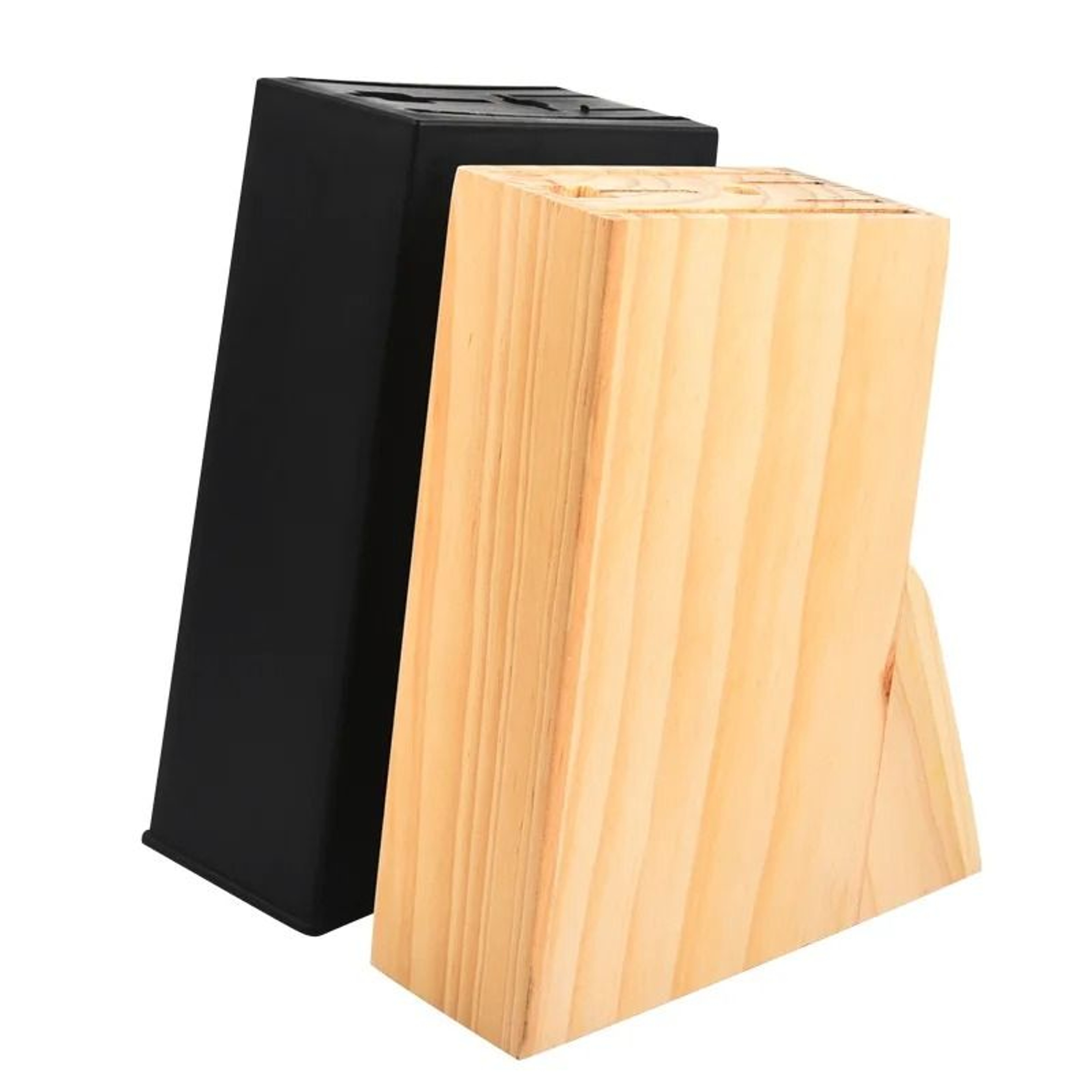 Universal Wooden MultiSlot Knife Block  EcoFriendly Kitchen Tool Organizer 4