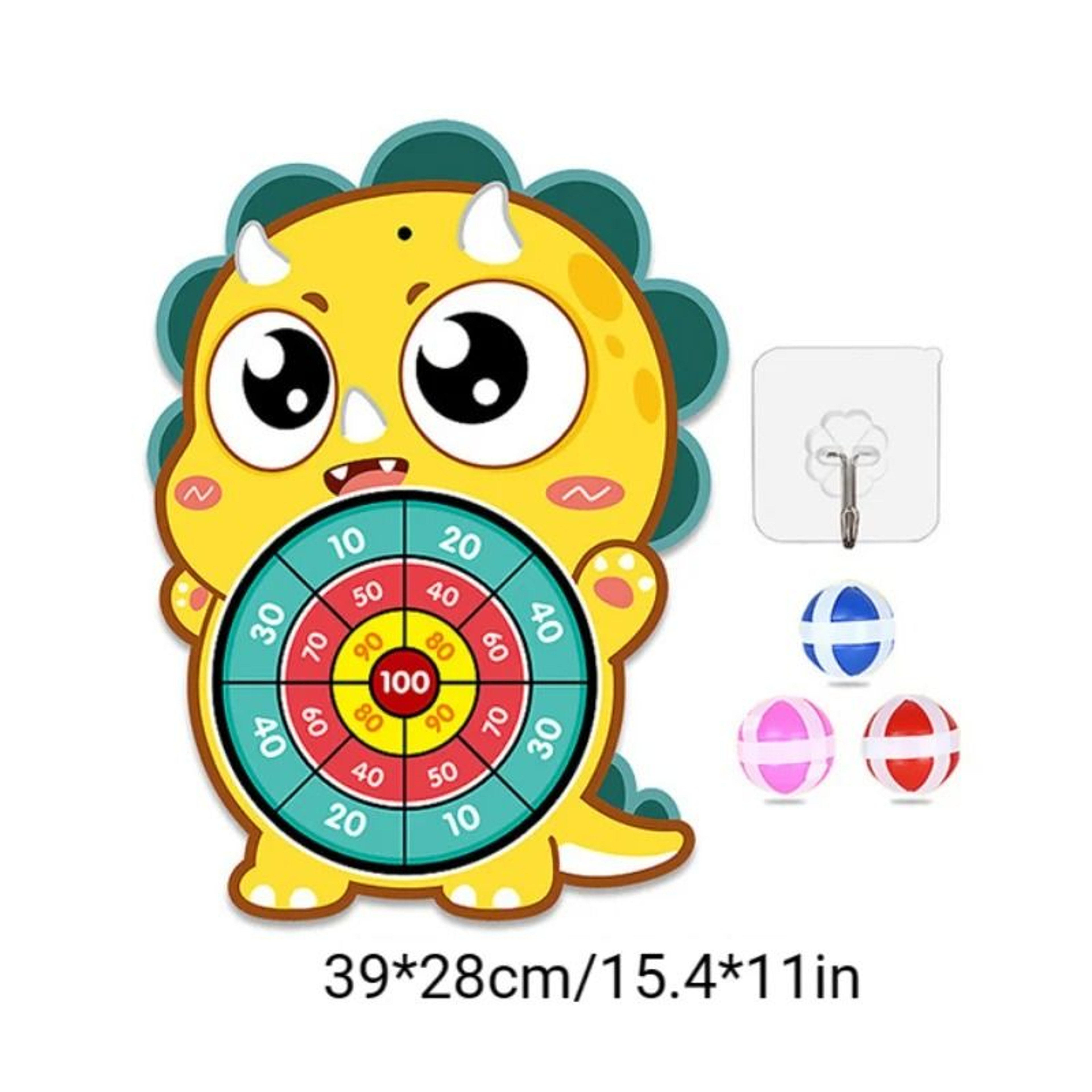 Montessori Sticky Ball Dart Board  Large Interactive Target Game For Kids 9