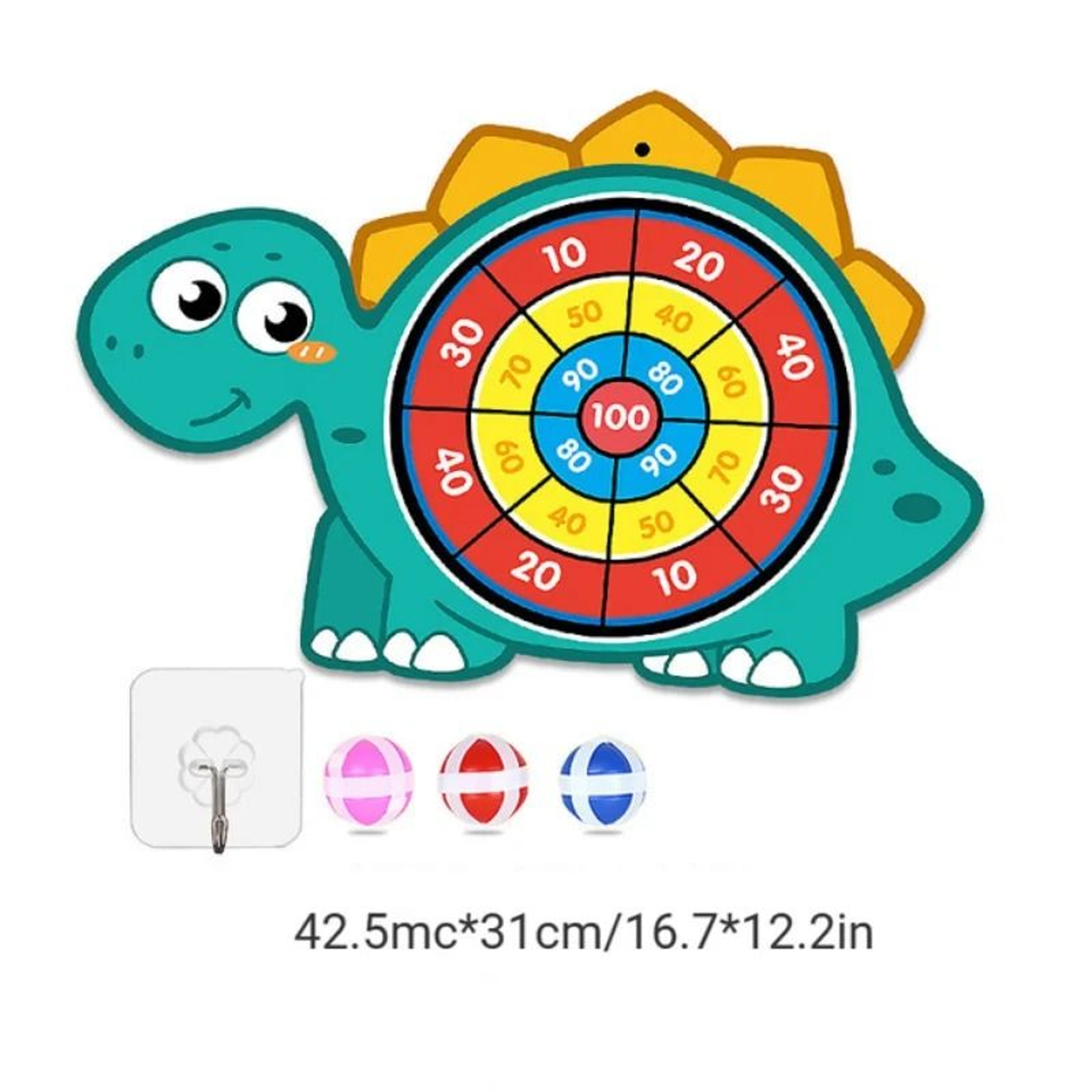 Montessori Sticky Ball Dart Board  Large Interactive Target Game For Kids 11