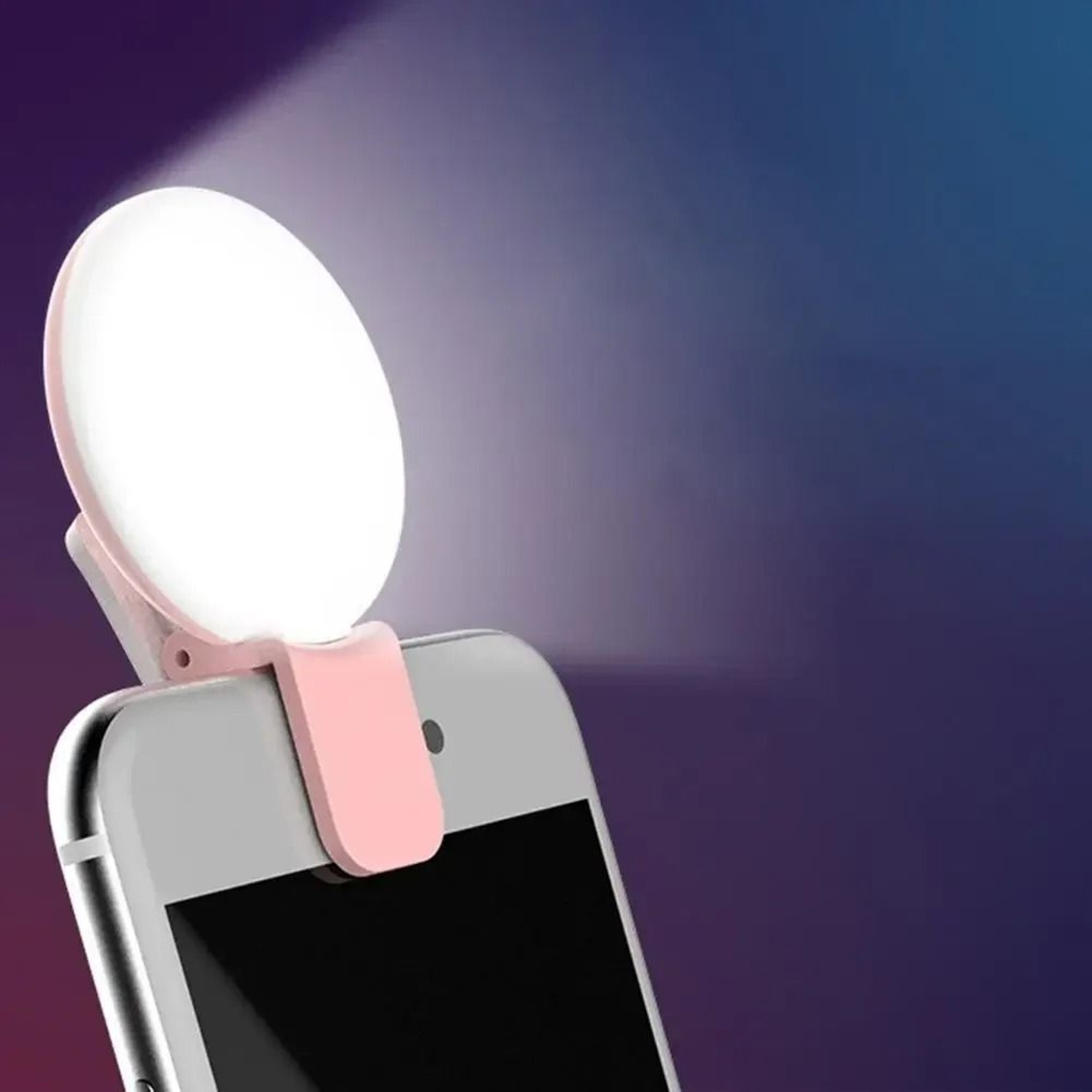 Portable Mini LED Selfie Ring Light  ThreeMode Dimmable ClipOn Fill Light 1