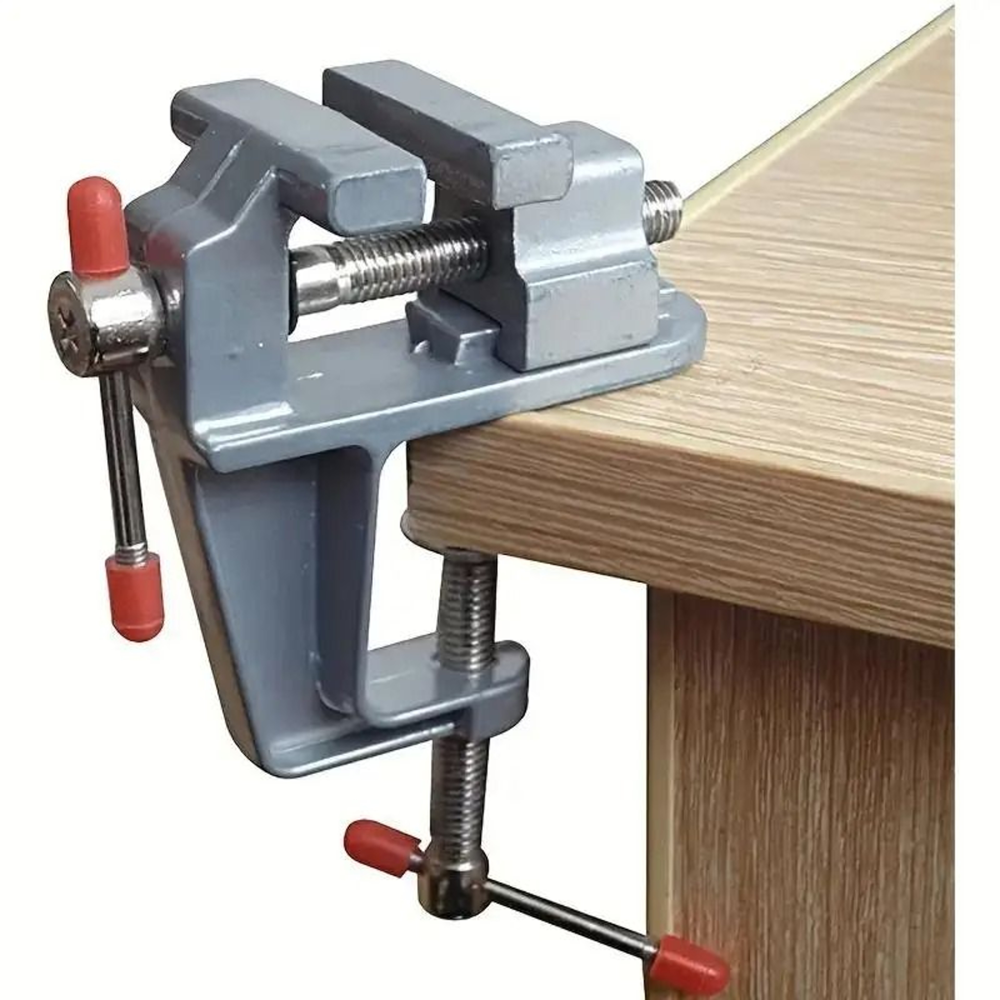 Sturdy Mini Aluminum Bench Vise  Adjustable Table Clamp For Crafting Electronics  DIY Projects 0