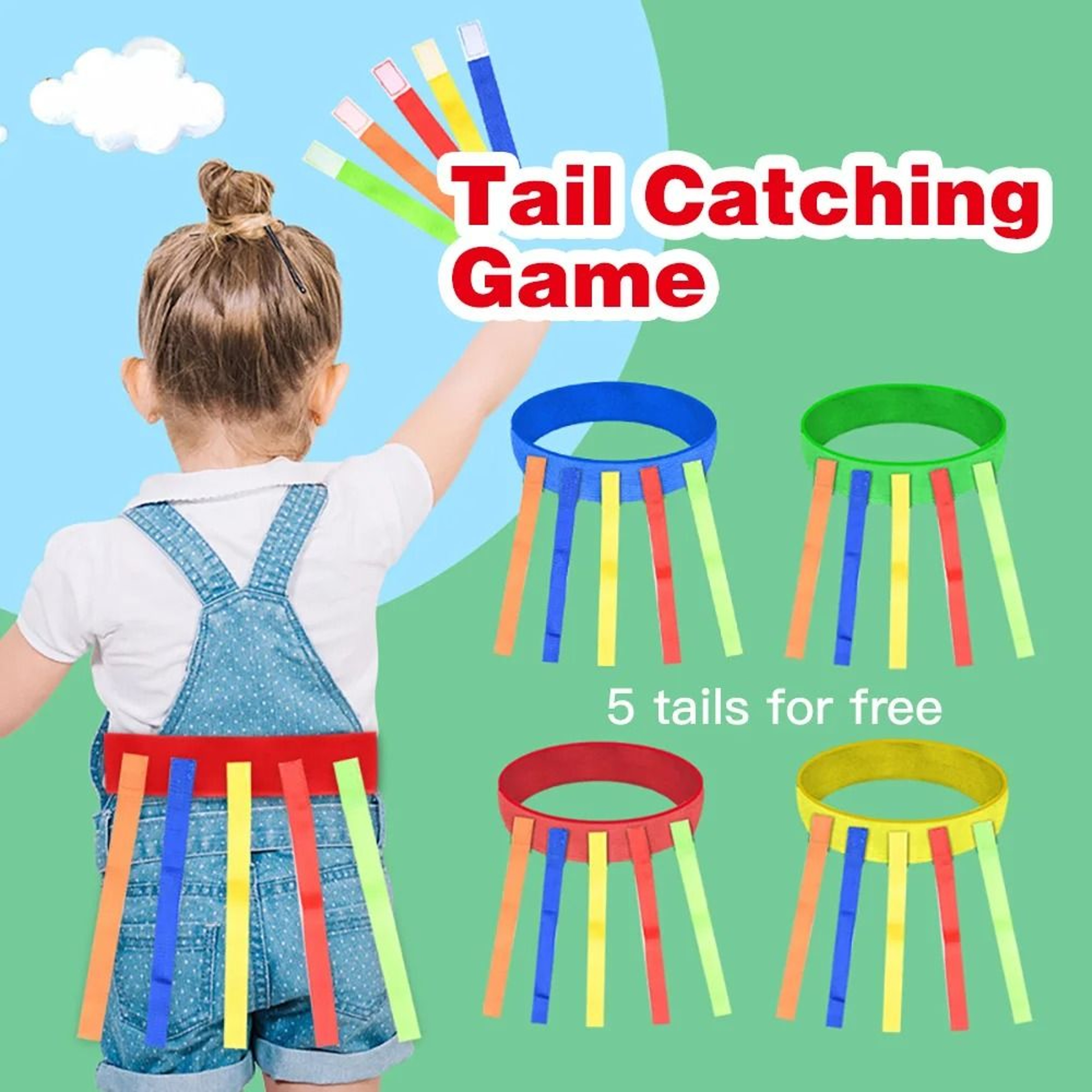 Kindergarten Catching Tail Training Belt  Active Outdoor Teamwork Game For Kids 0