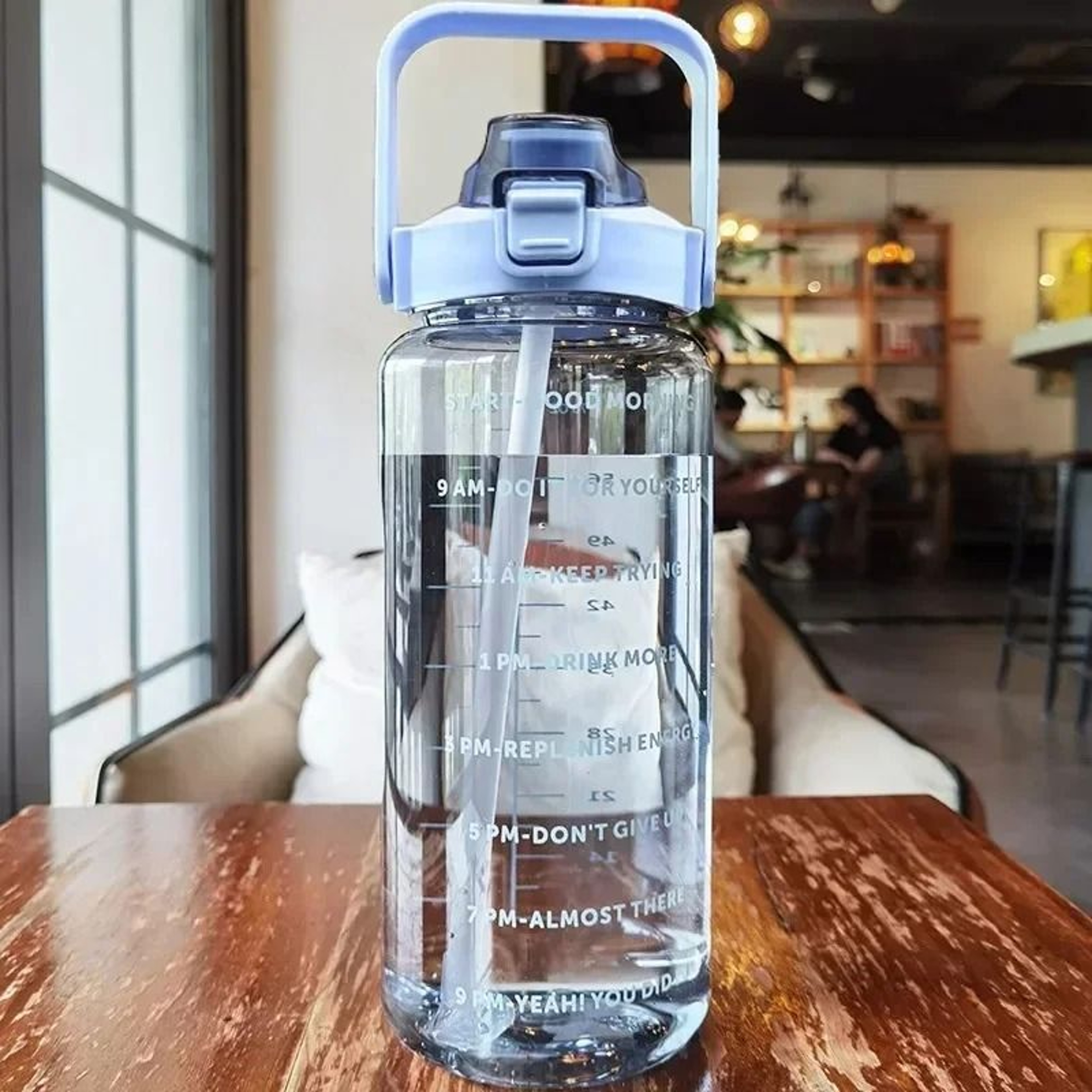 676 Oz 2L Motiviation Time Marker Water Bottle  Large Capacity Fitness Jug 7