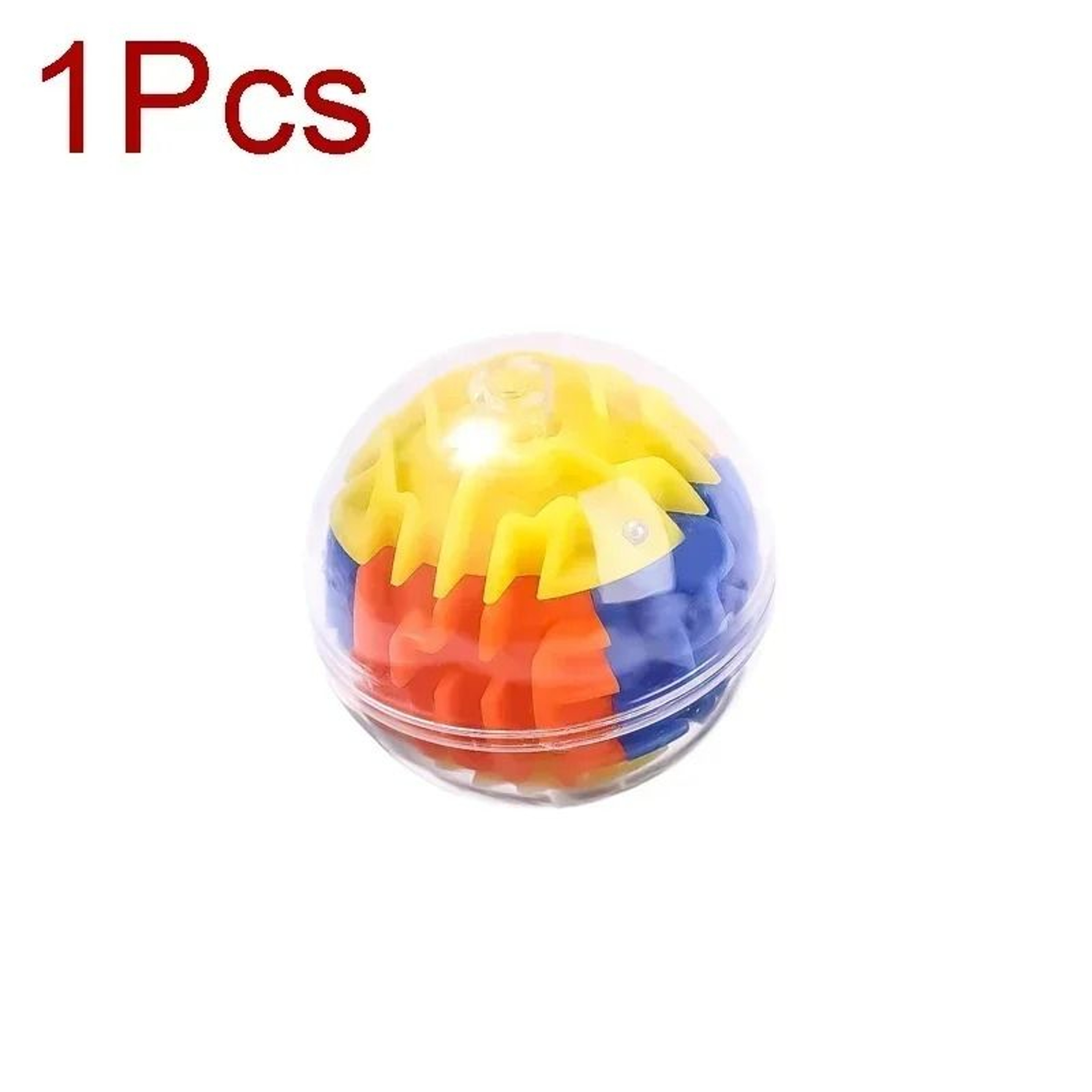 3D Maze Magic Cube  SixSided Transparent Puzzle  Stress Reliever Toy 8