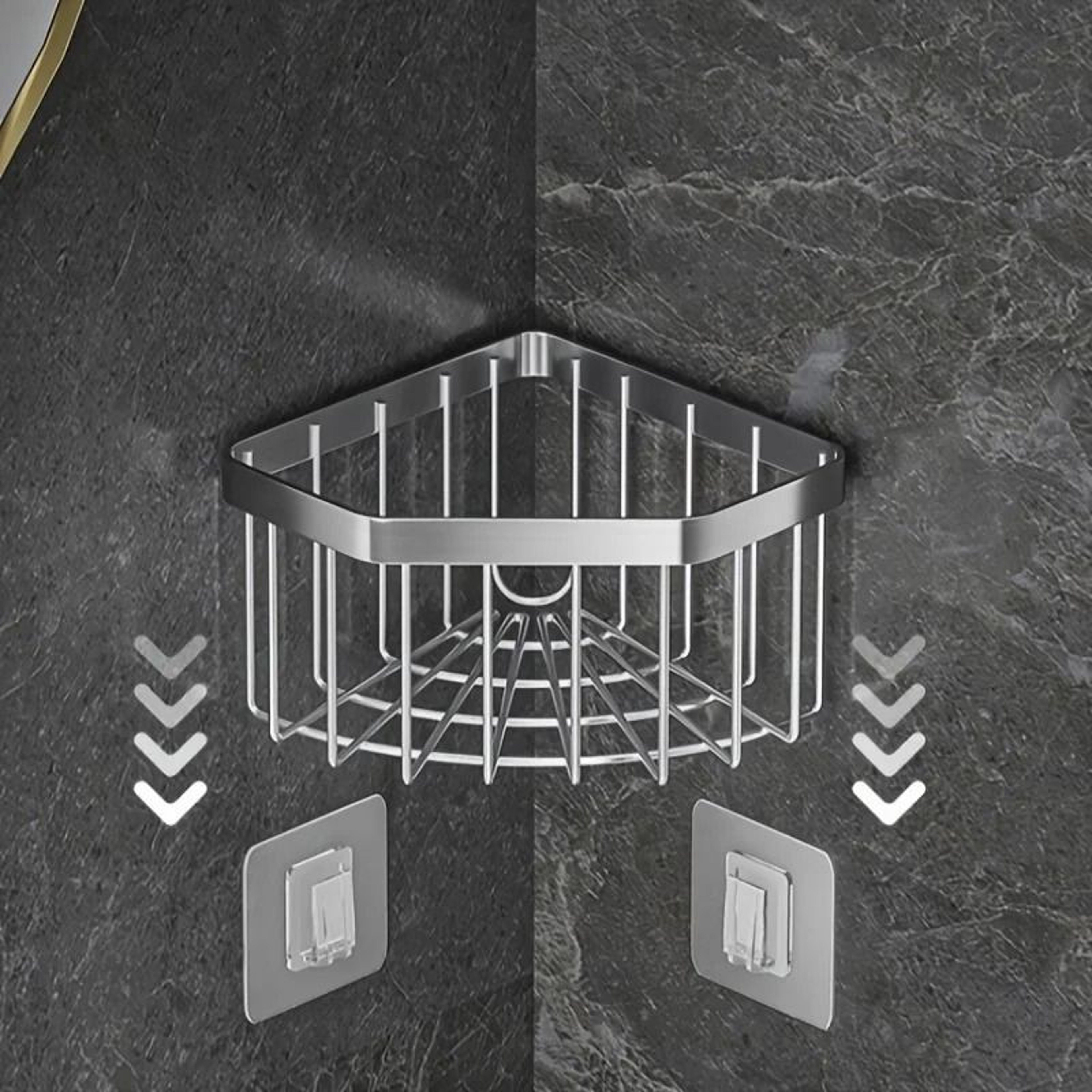 Stainless Steel Faucet Drain Rack  RustResistant Kitchen  Bathroom Sink Organizer 4