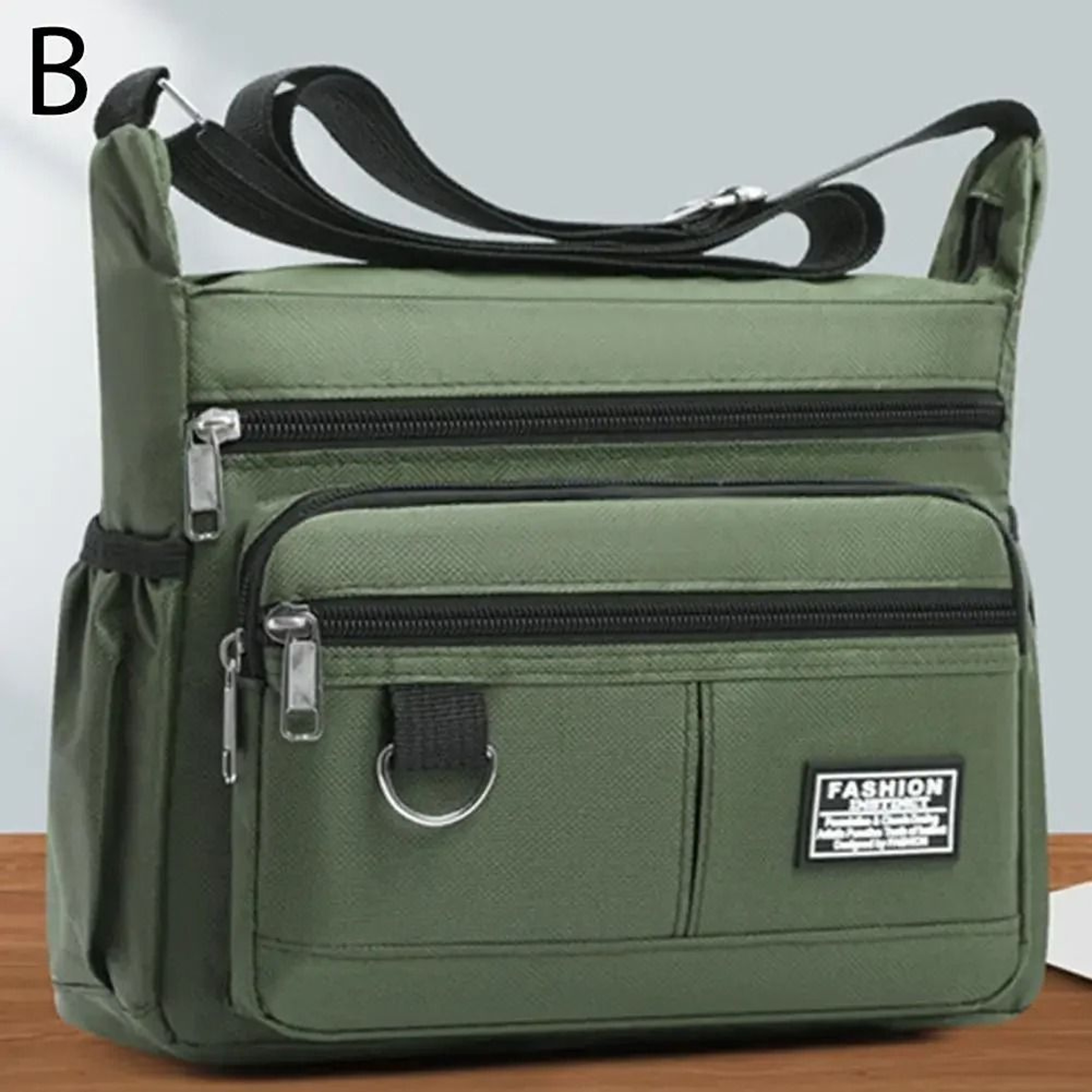 MultiFunctional Mens Crossbody Bag  Large Capacity WearResistant Oxford Shoulder Bag 7