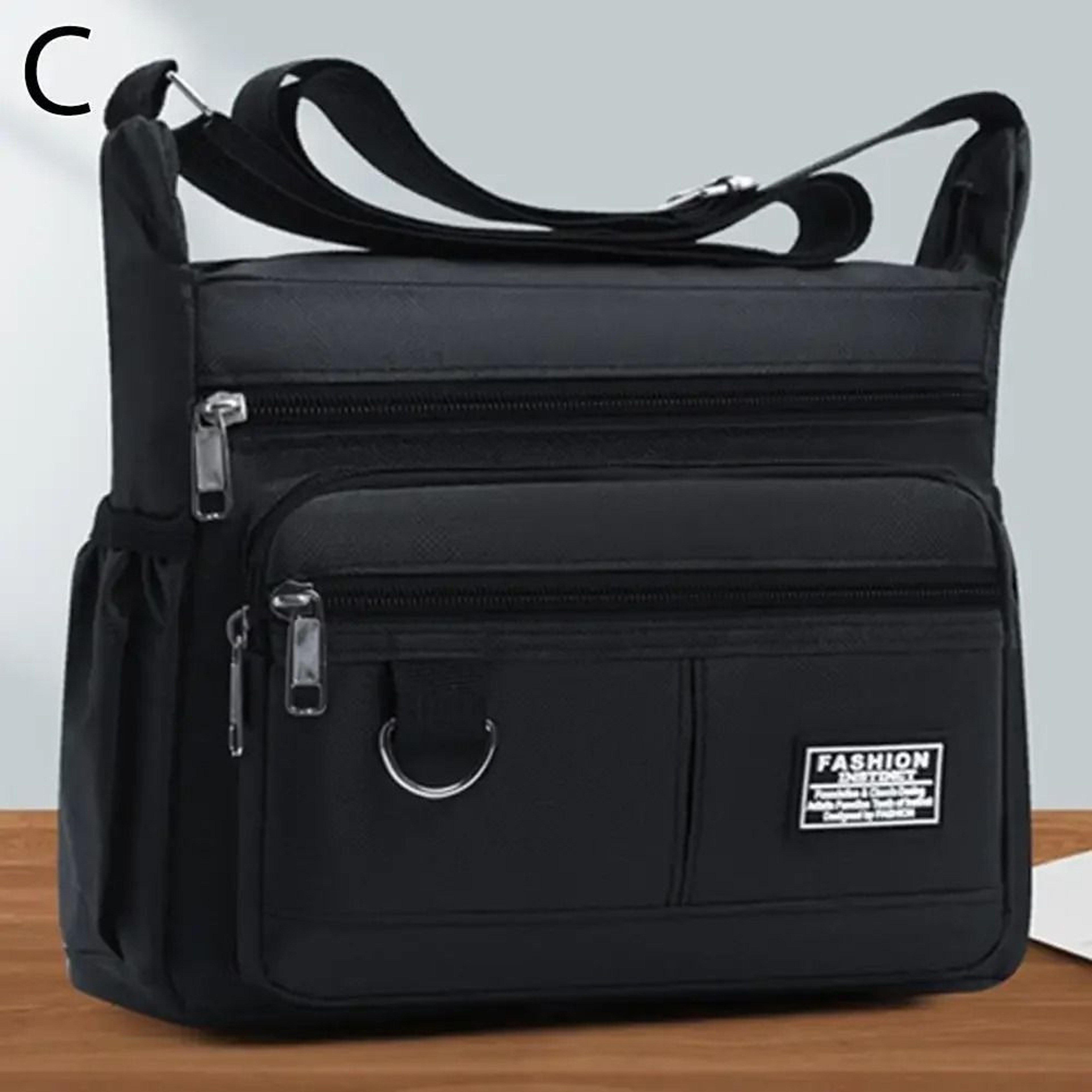 MultiFunctional Mens Crossbody Bag  Large Capacity WearResistant Oxford Shoulder Bag 8