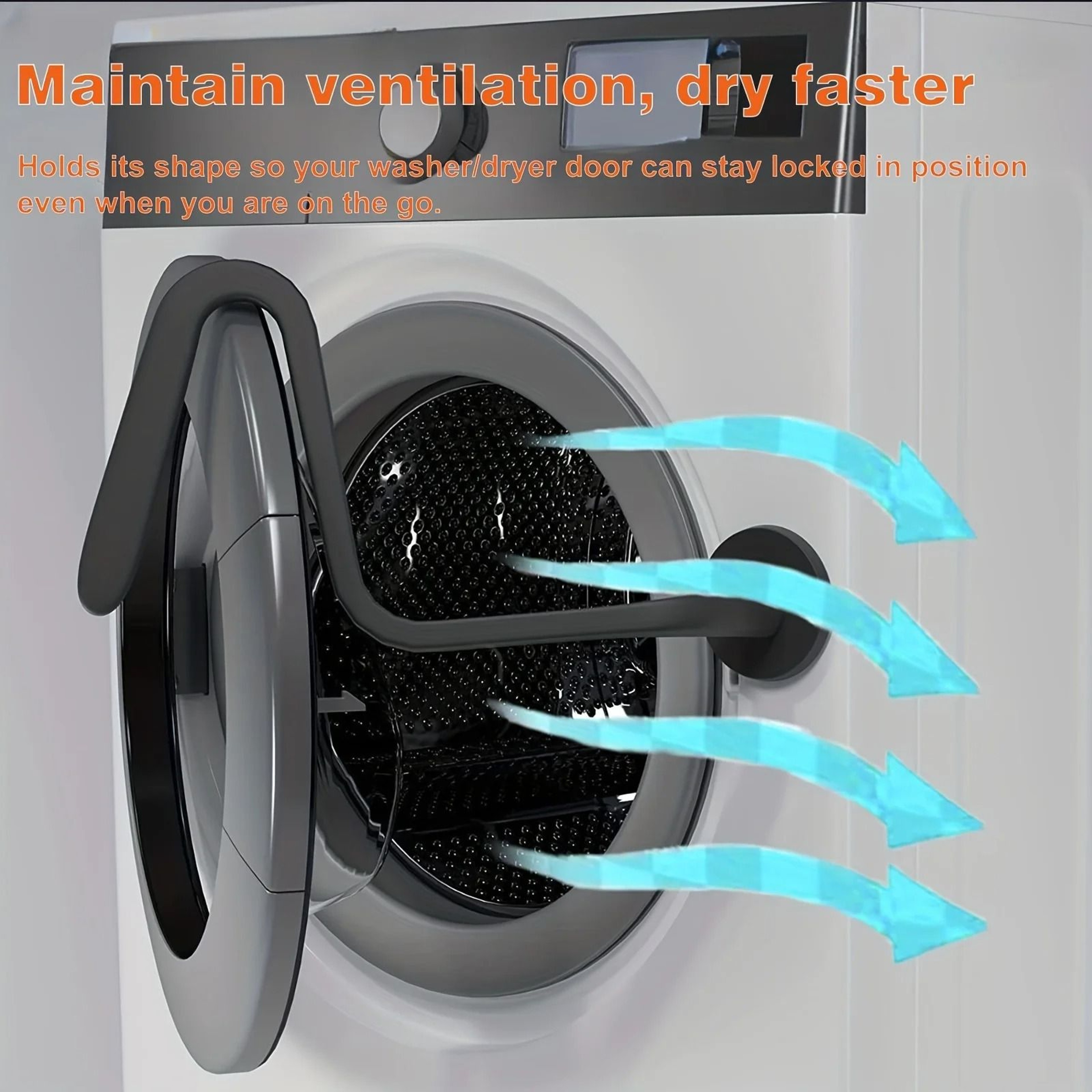 Universal Magnetic Washer Door Prop  Flexible FrontLoading Washing Machine Door Support 0