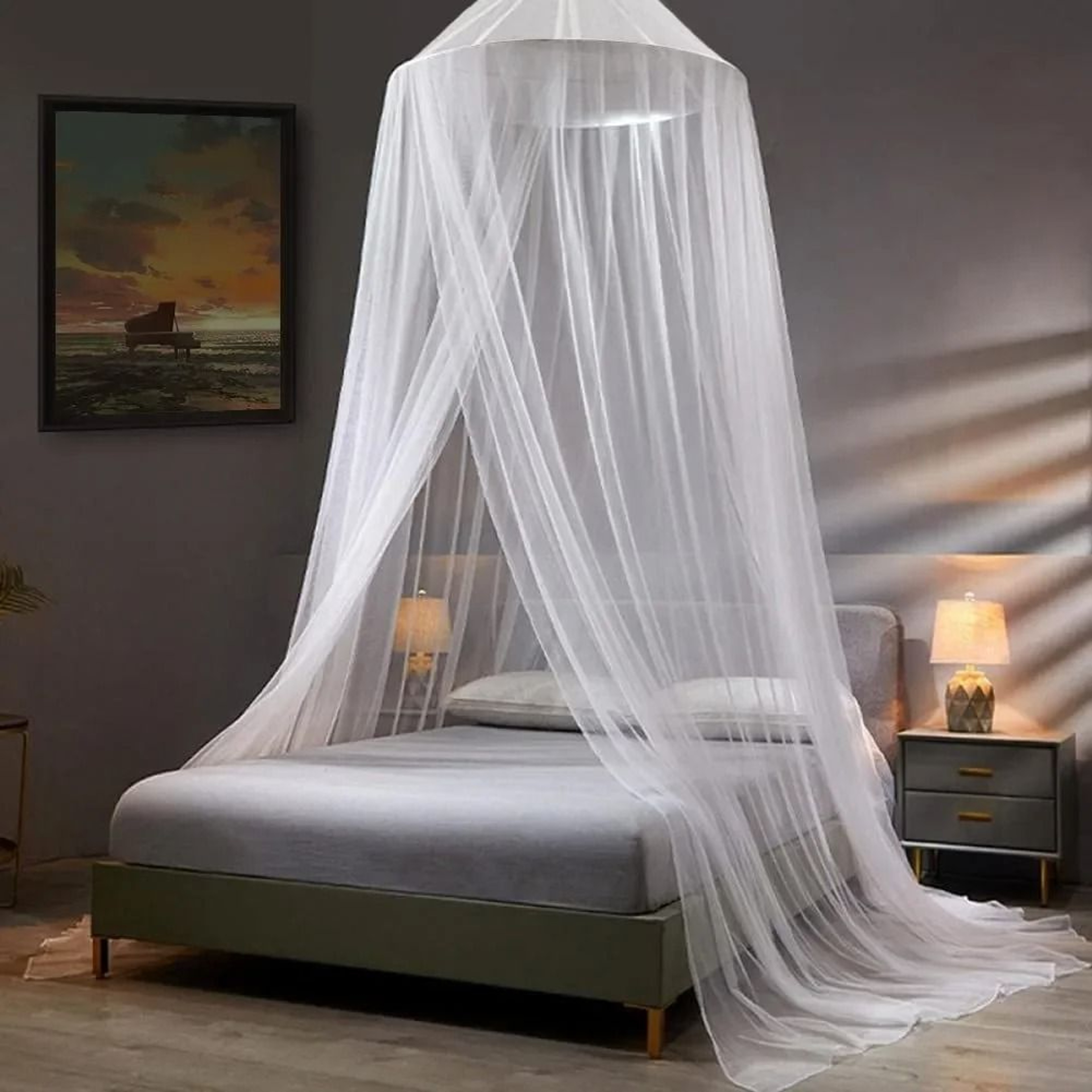 Large Dome Hanging Mosquito Net  Premium Bed Canopy  Insect Protection 1