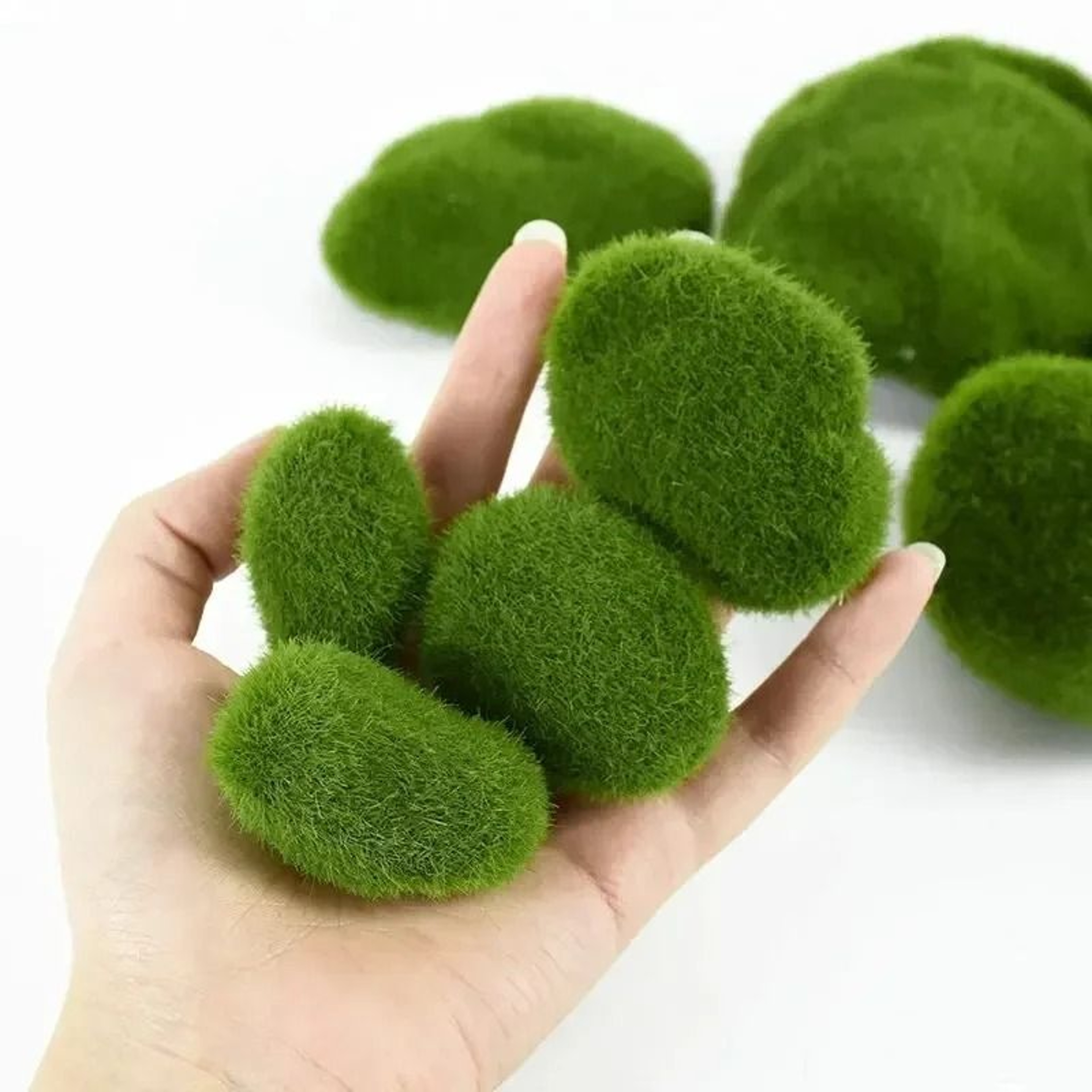 10Piece Artificial Moss Stone Set  Versatile Garden  Home Decor 0
