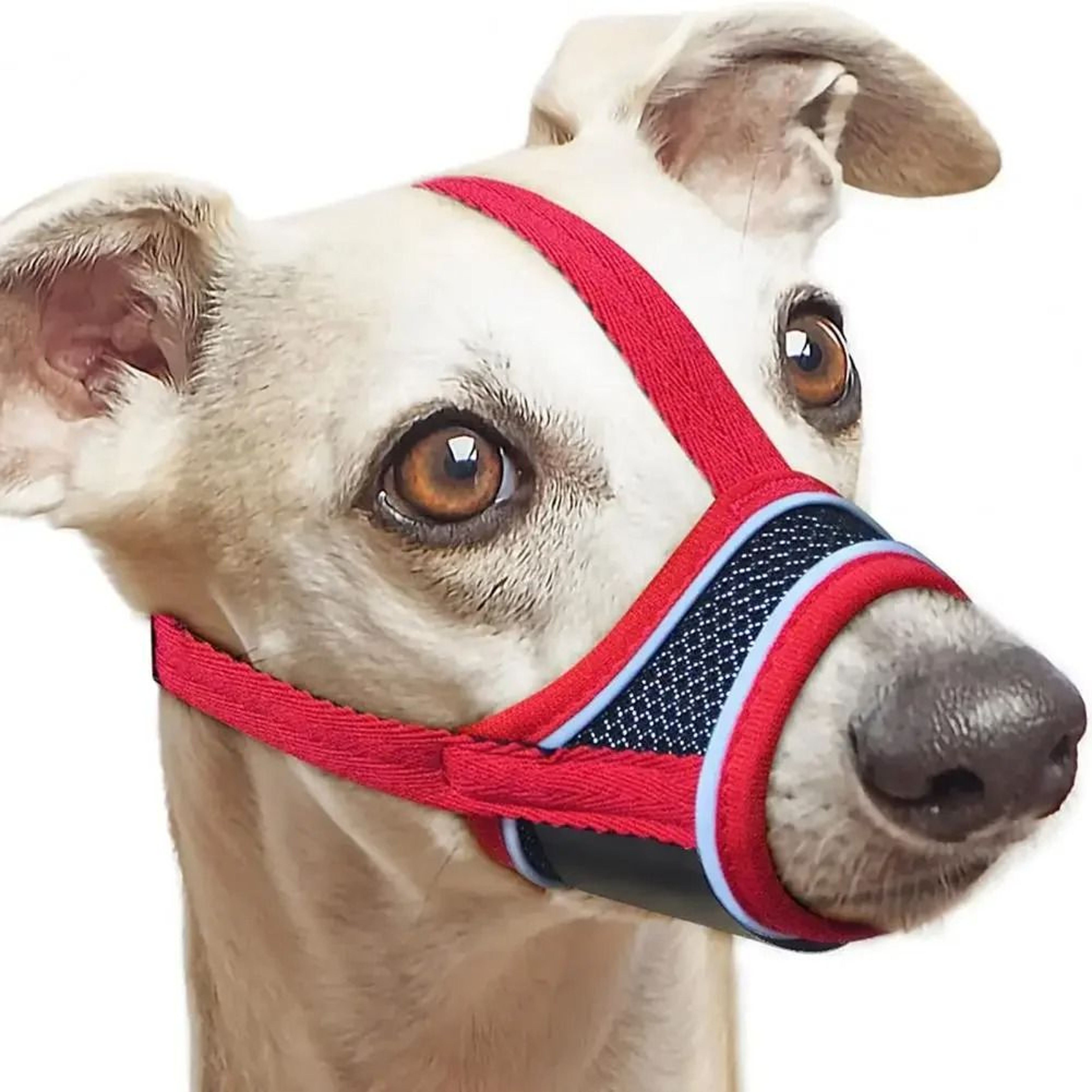 Breathable Adjustable Dog Muzzle  Soft Mesh AntiBite  AntiChewing Guard 5