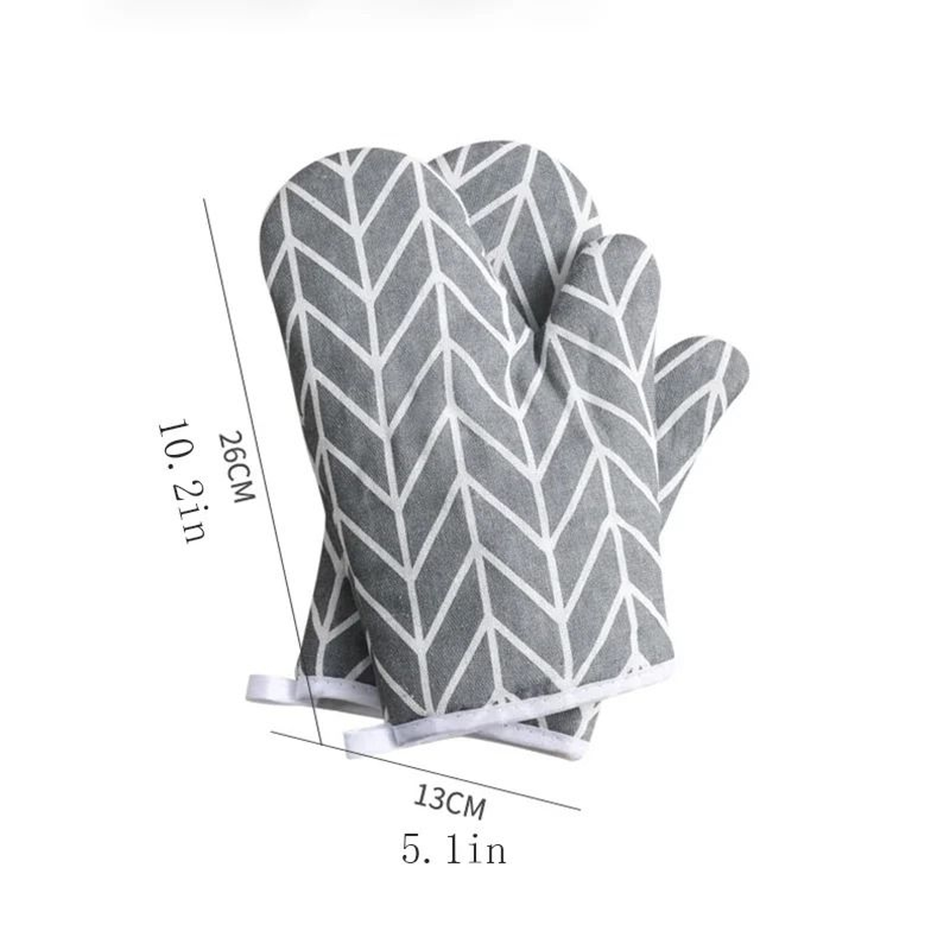 Premium Insulated Kitchen Glove Set  HeatResistant Thickened Oven Mitts 4