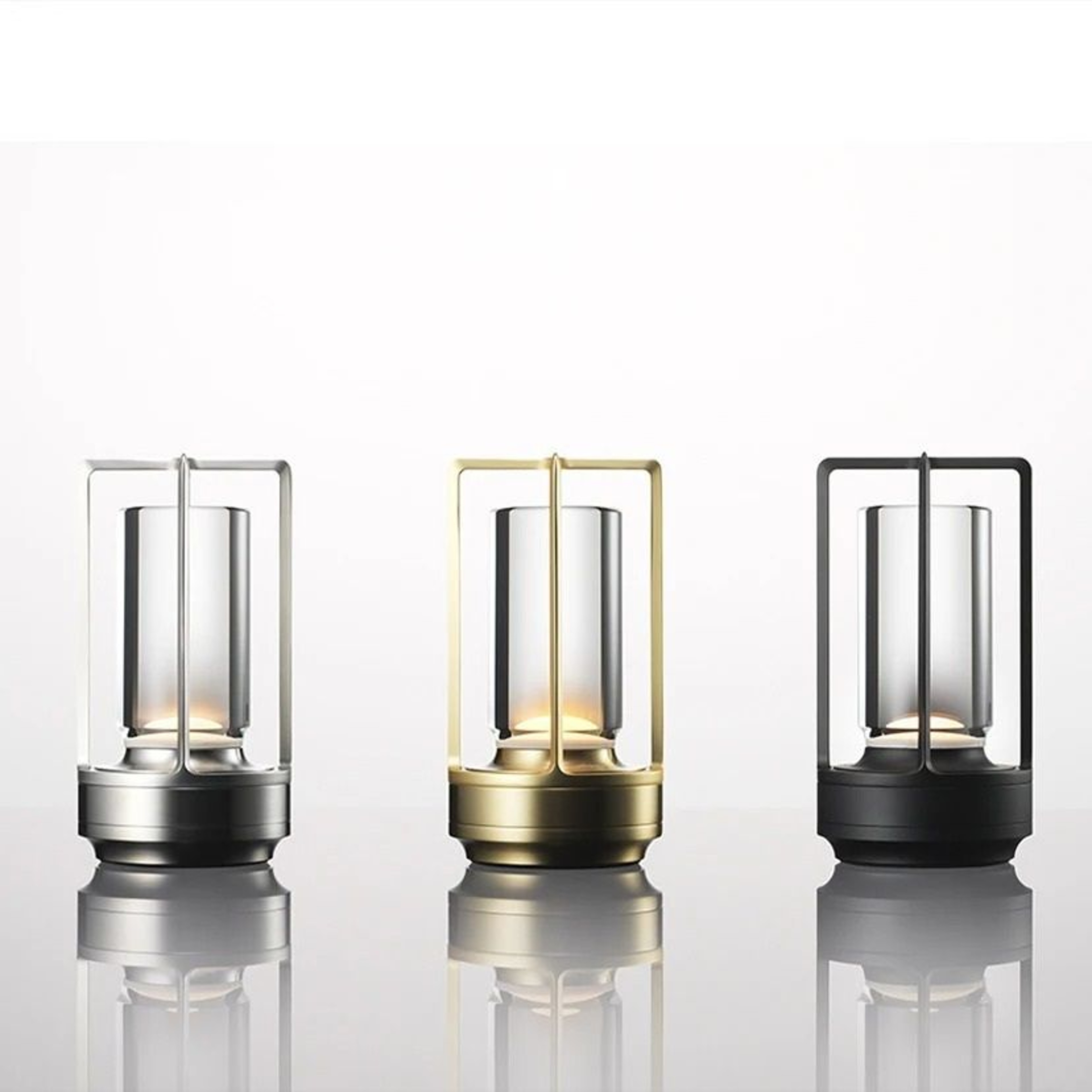 Aluminum Alloy Crystal Table Lamp  LED Rechargeable Touch Atmosphere Light 5