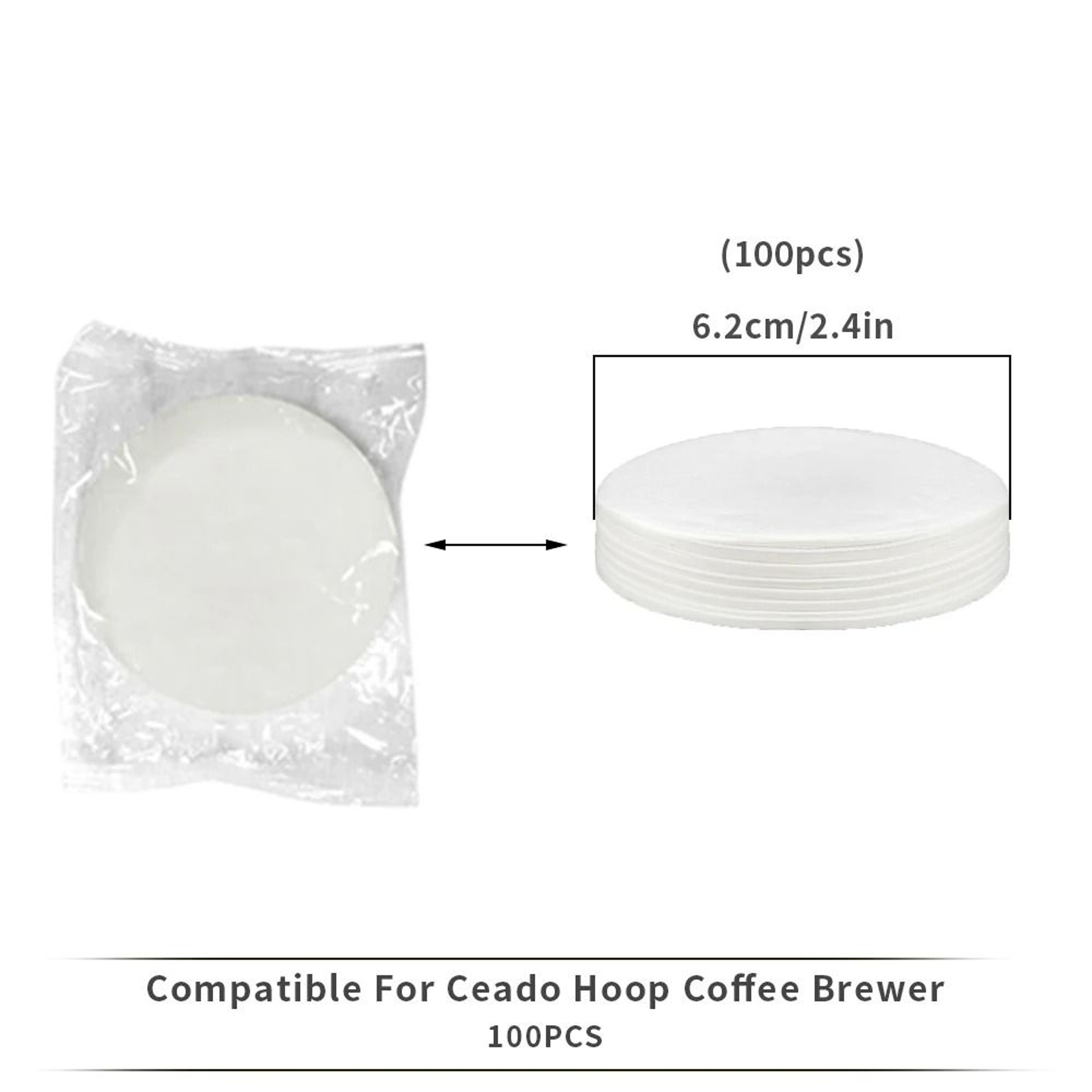 Coffee Brewer Cup  Detachable Espresso Filter With Replacement Papers 10