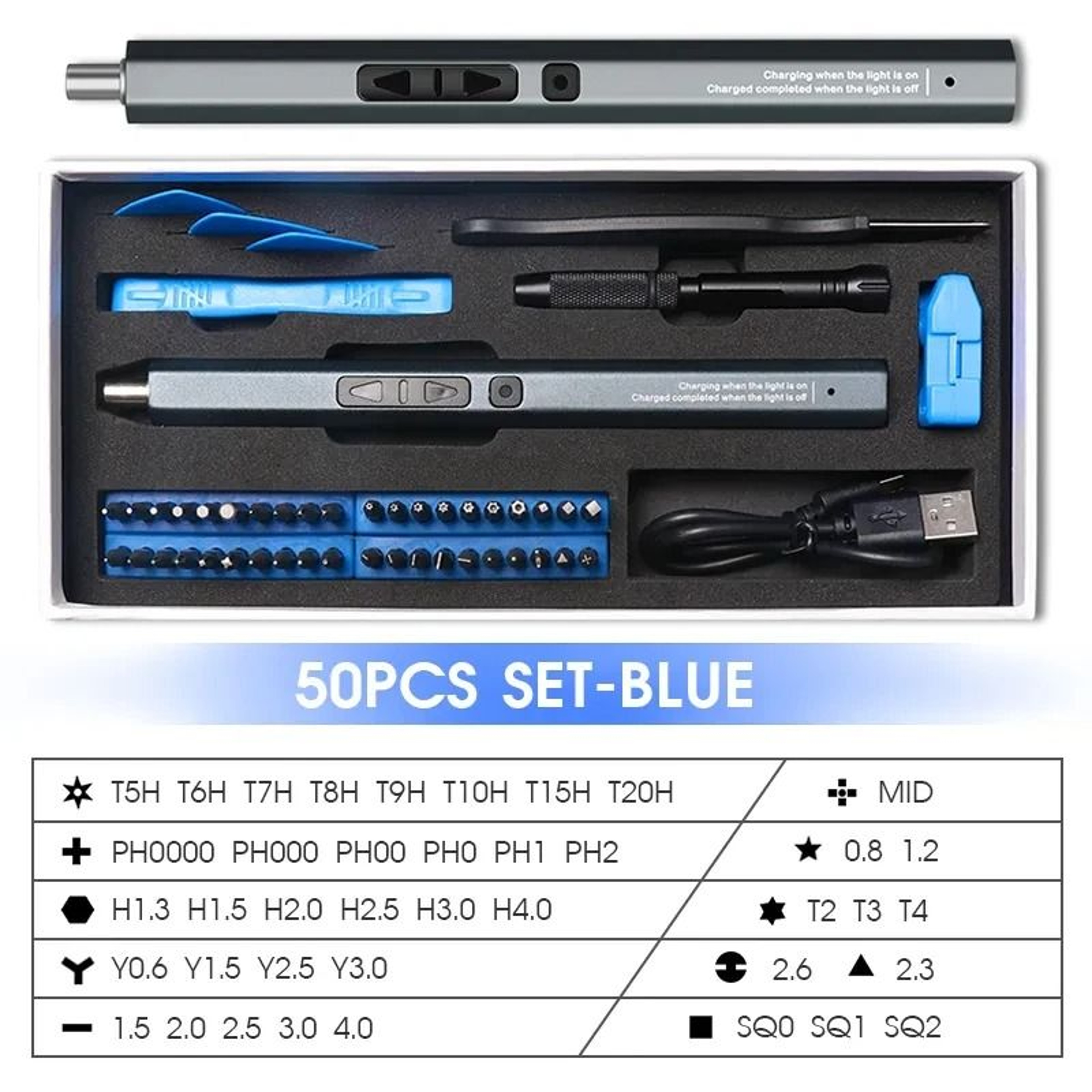 Cordless Precision Electric Screwdriver Set  MultiFunctional Magnetic Repair Kit 9