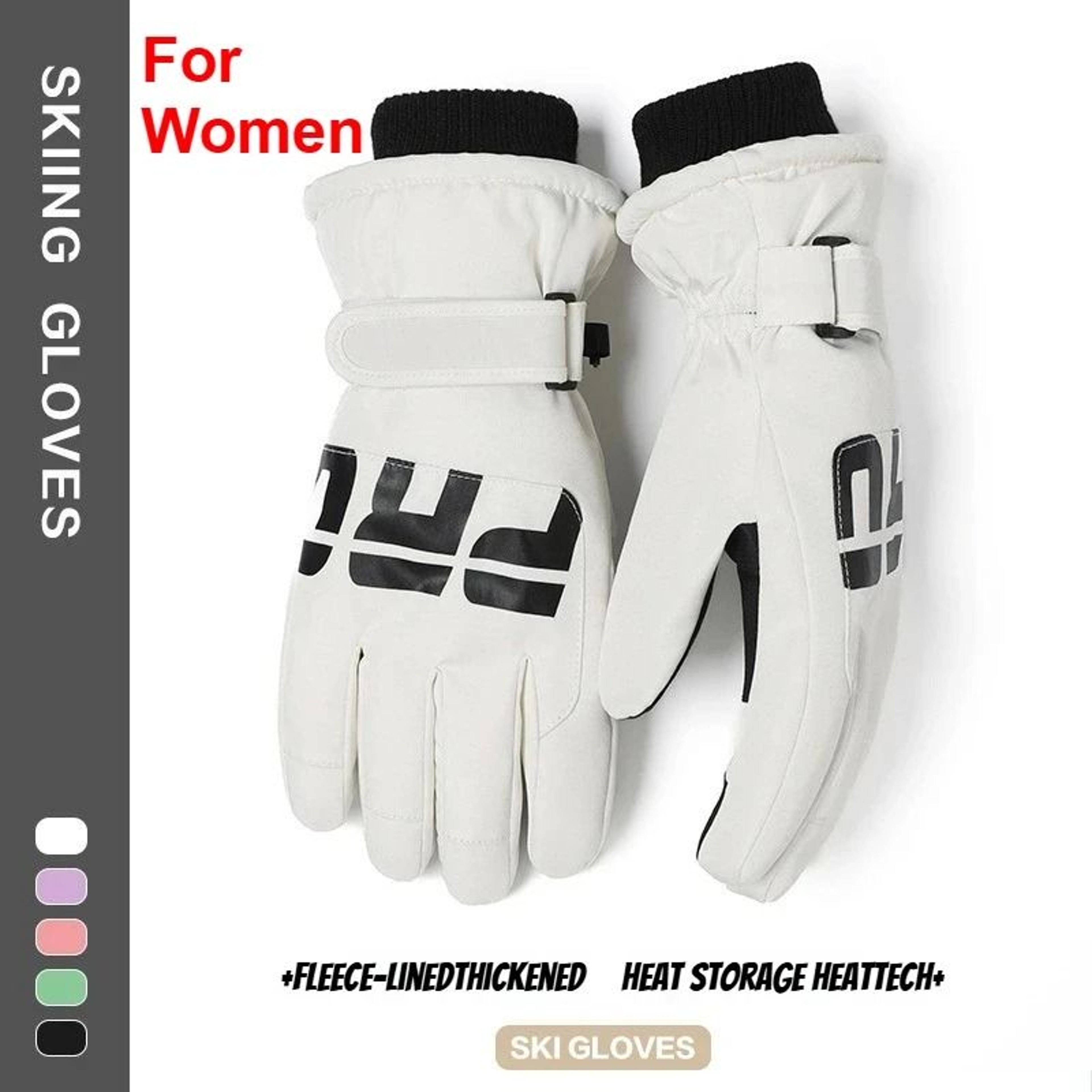 Winter Cycling  Ski Gloves  Waterproof Thermal Protection With Touchscreen Pocket 16