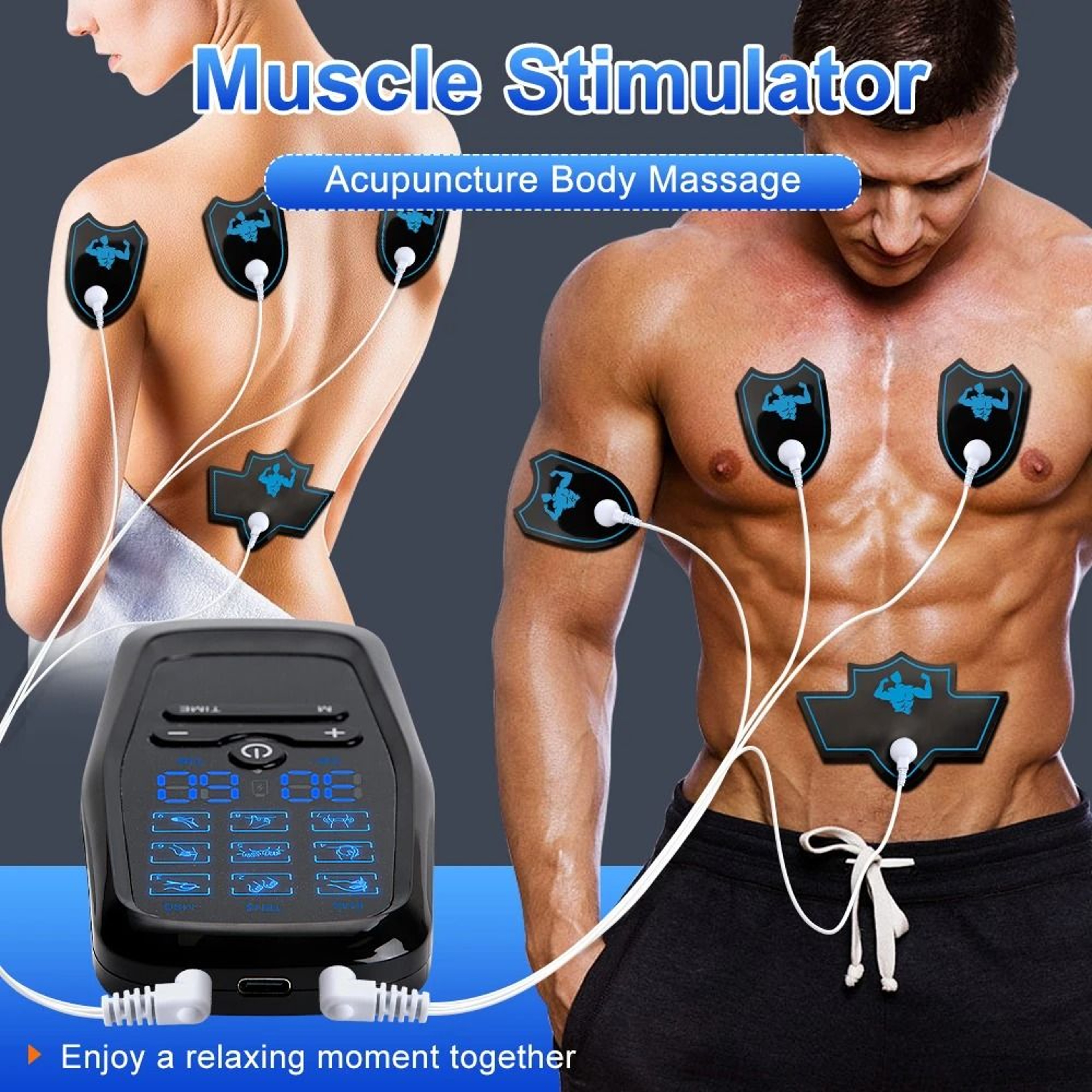 Physiotherapy TENS Muscle Stimulator  Electric EMS Acupuncture Body Massage Machine 0