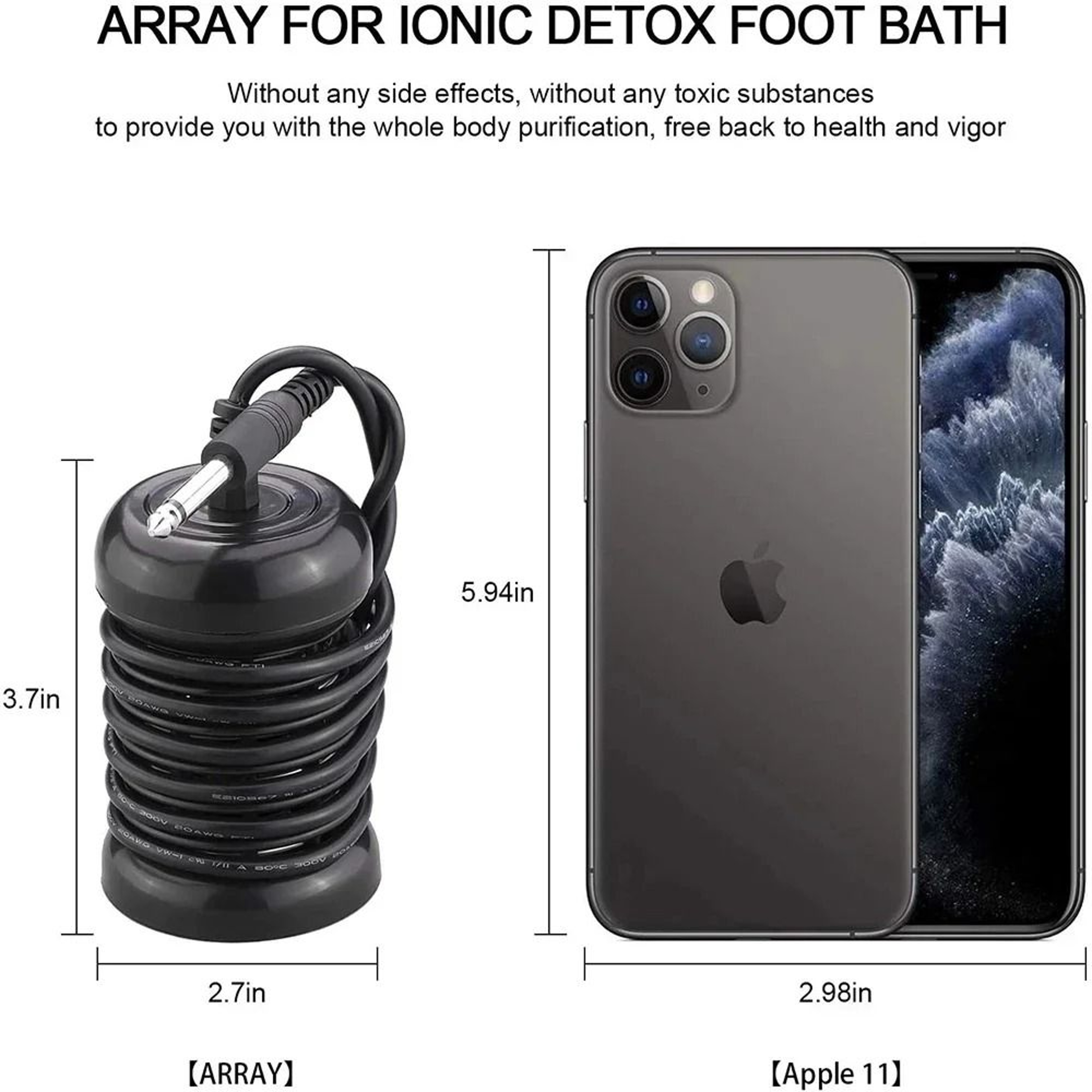 Ionic Detoxification Foot Spa Bath And Wellness System 3