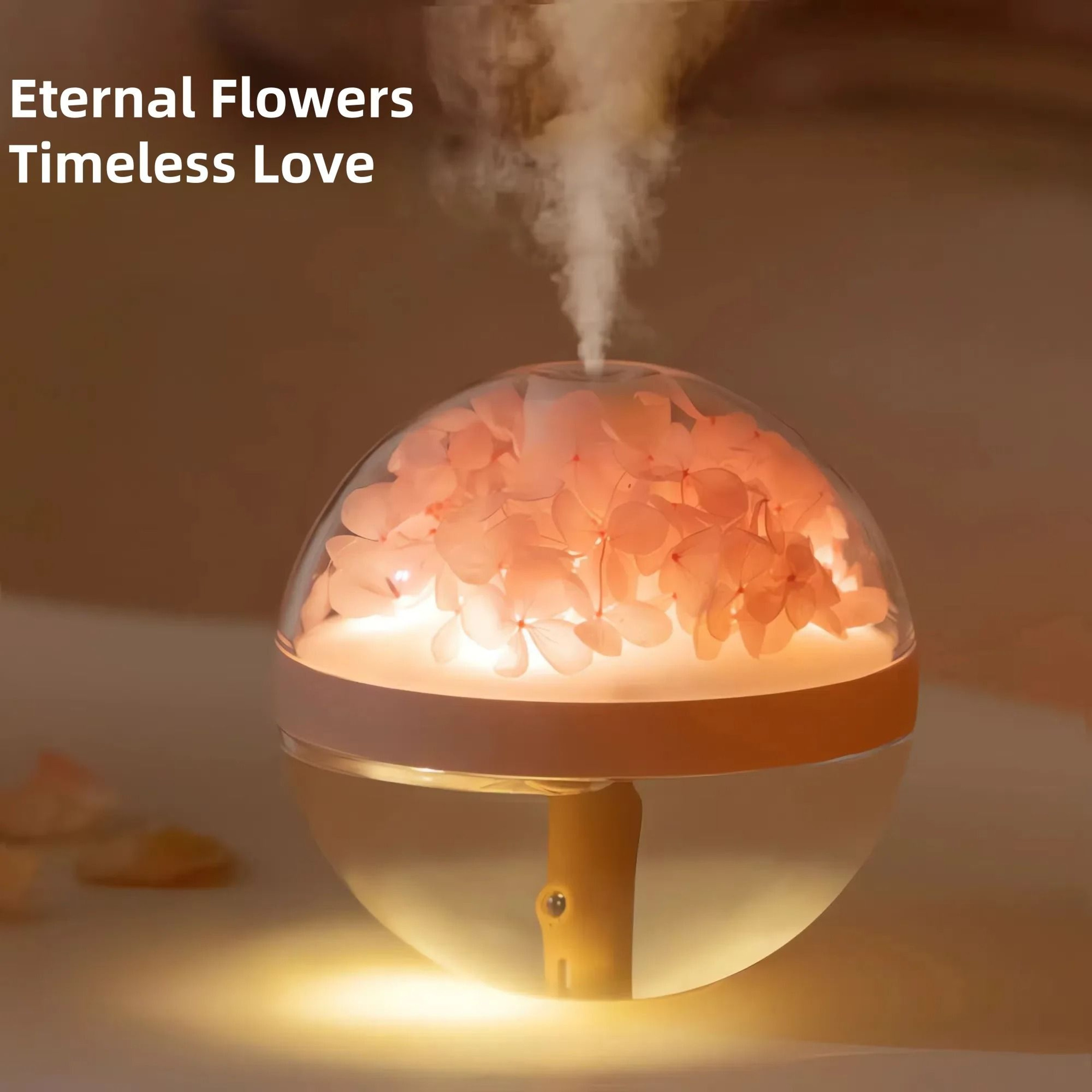 Eternal Flower Artistic Humidifier And Atmosphere Light 1