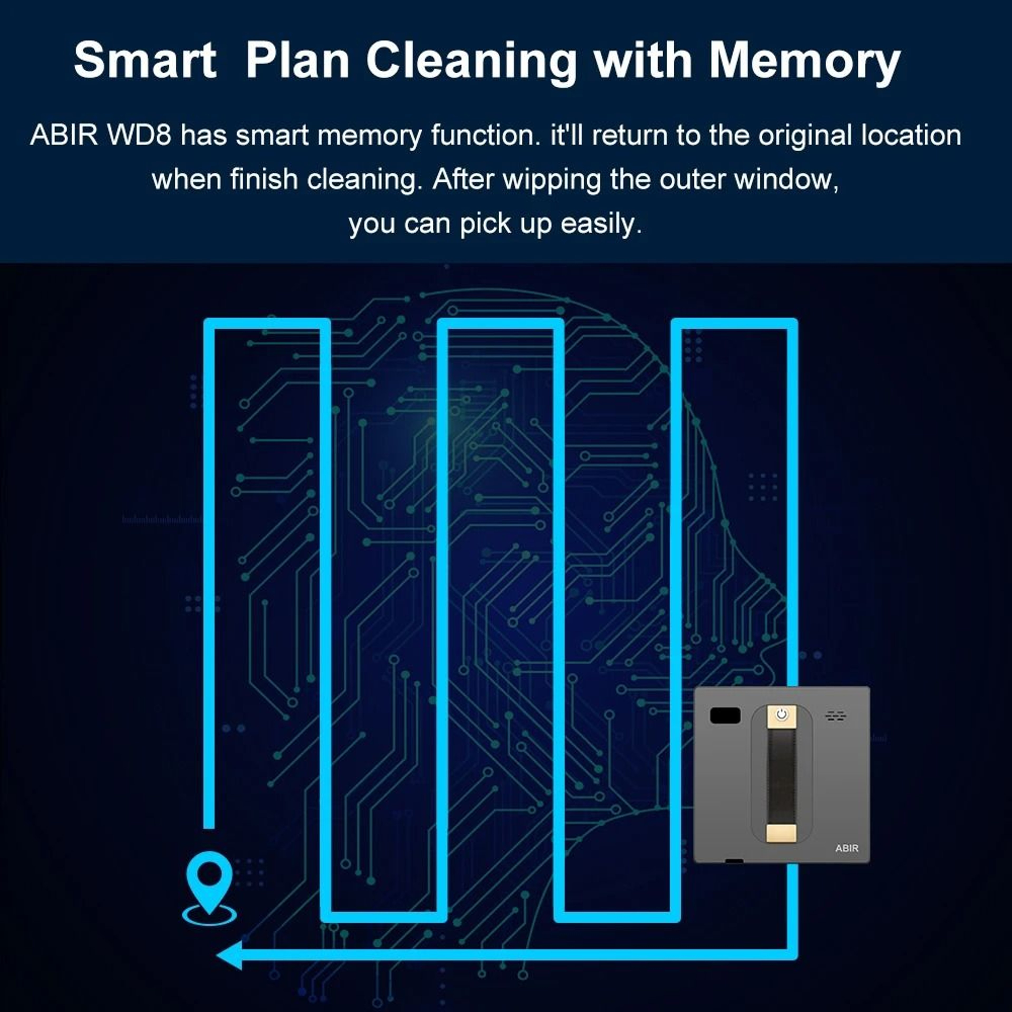 Smart Robot Window Cleaner With Dual Water Spray 4