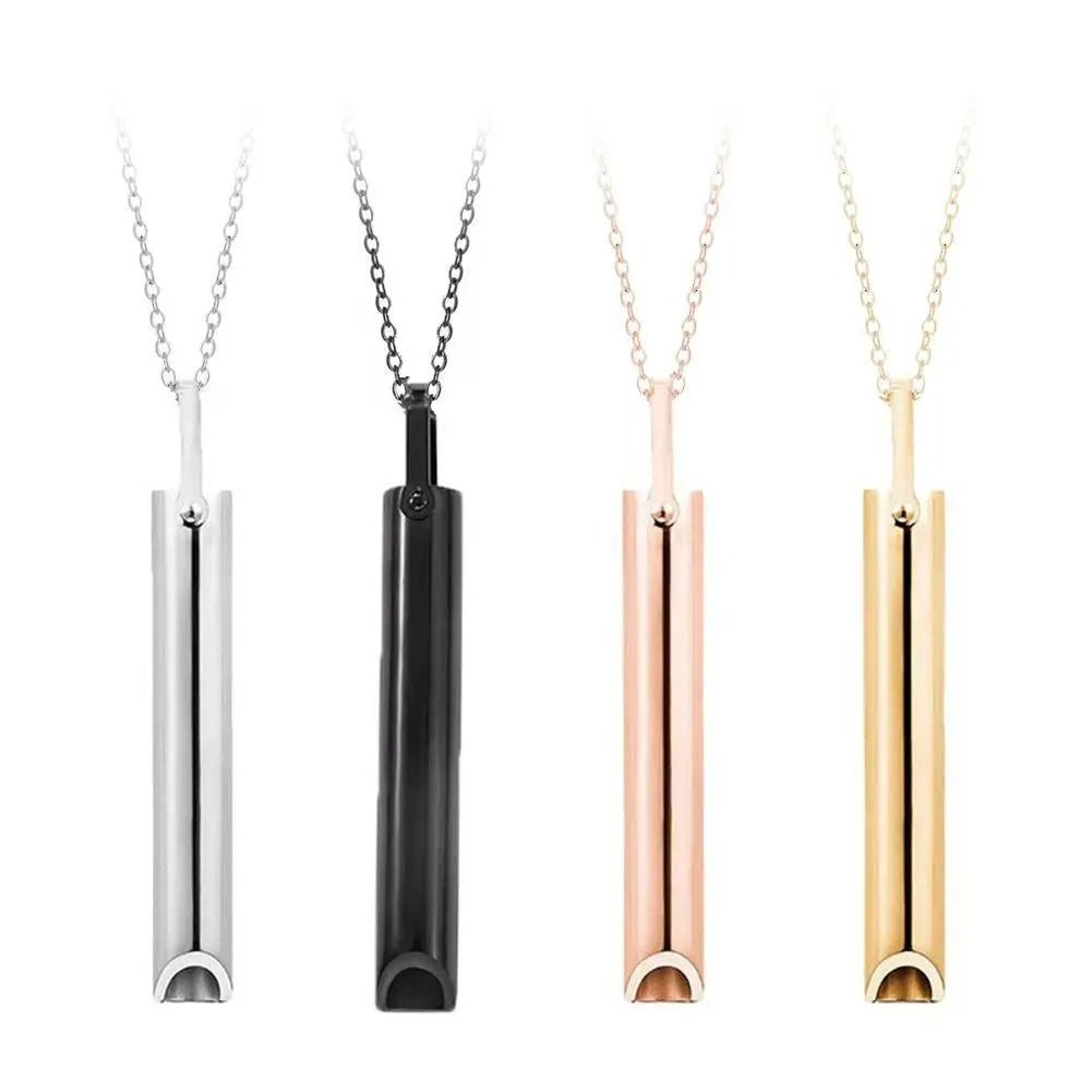 Stainless Steel Mindful Breathing Necklace 2