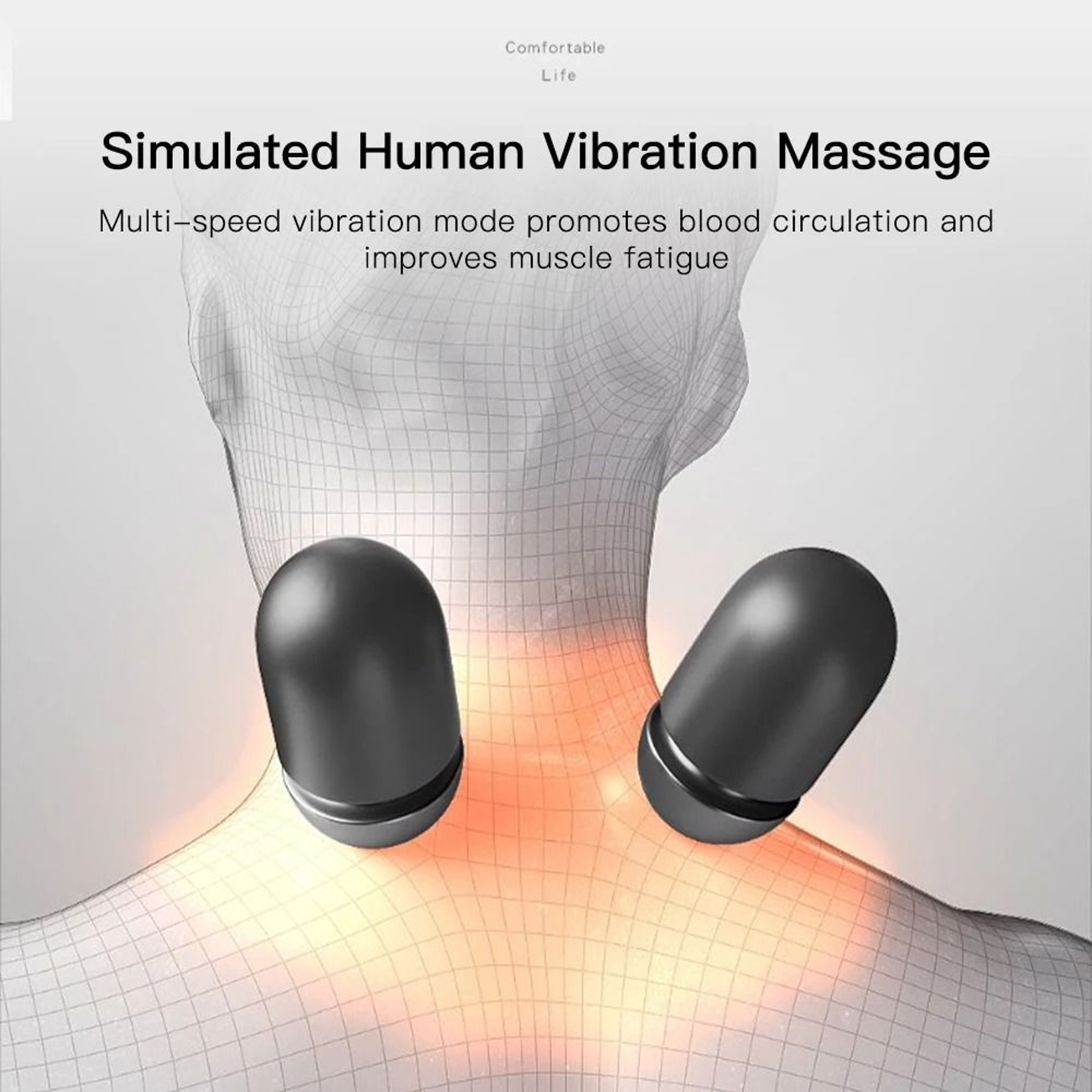 Electric Neck Massage And Memory Foam Support Pillow 4