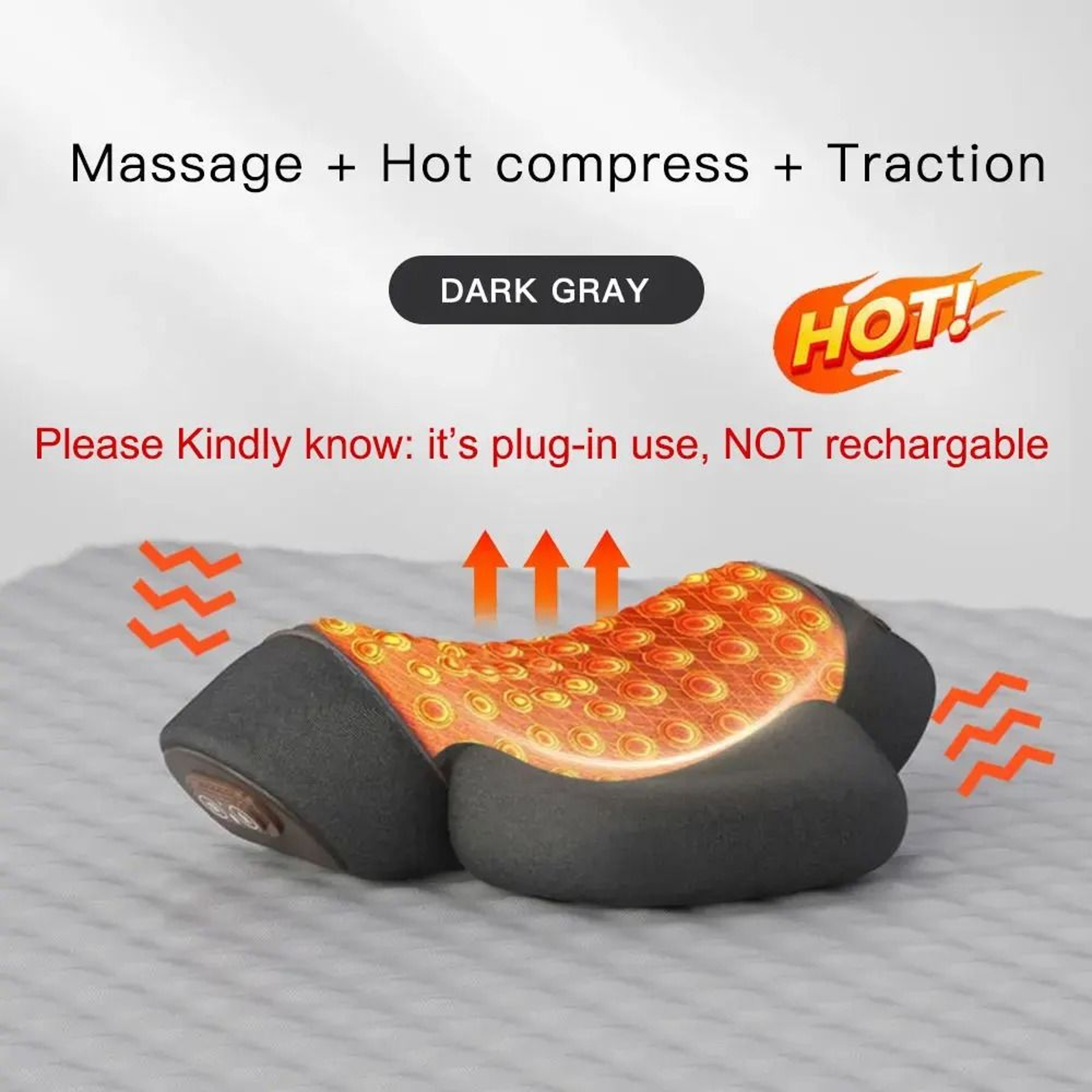 Electric Neck Massage And Memory Foam Support Pillow 7