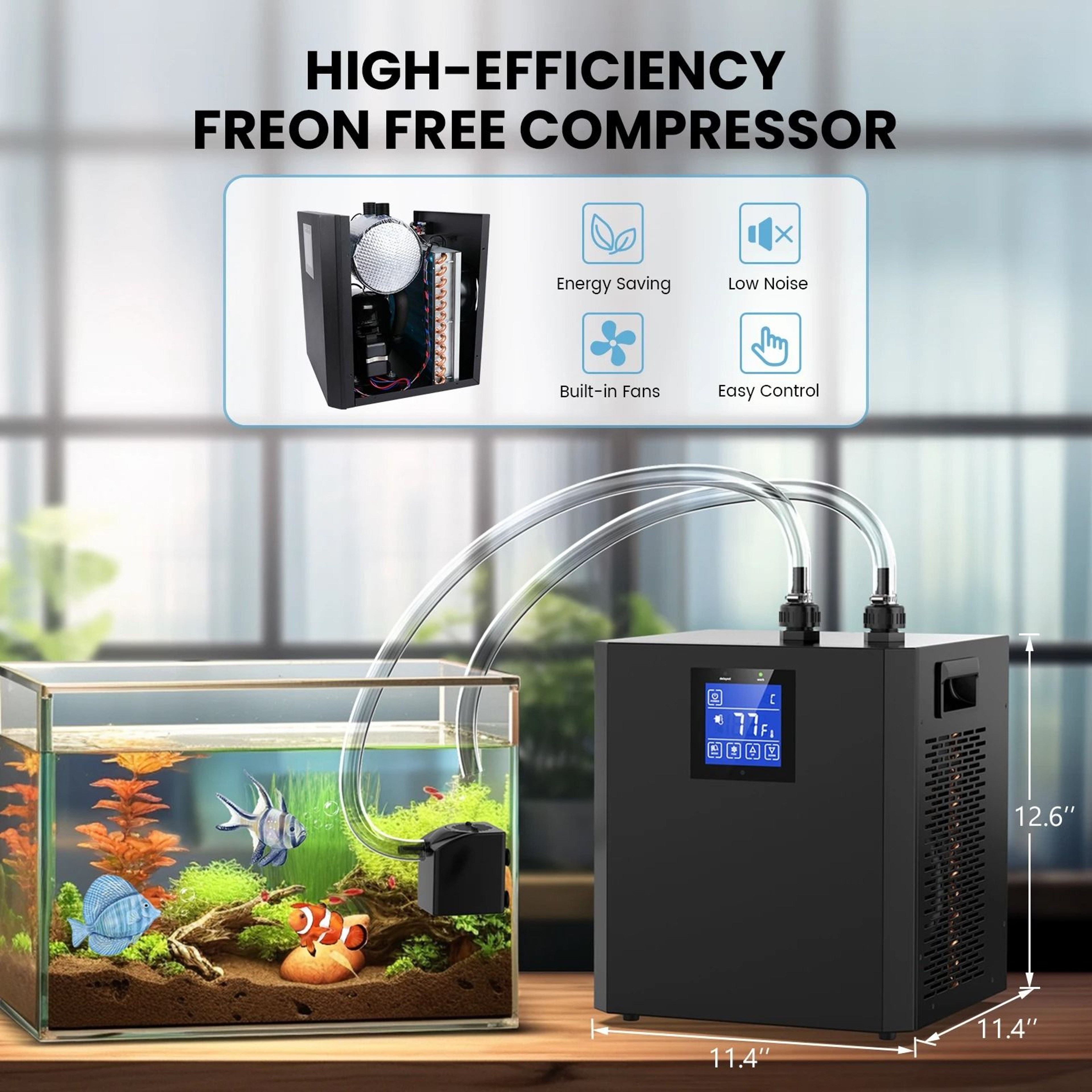 13 HP HighPerformance Aquarium  Hydroponics Water Chiller 0