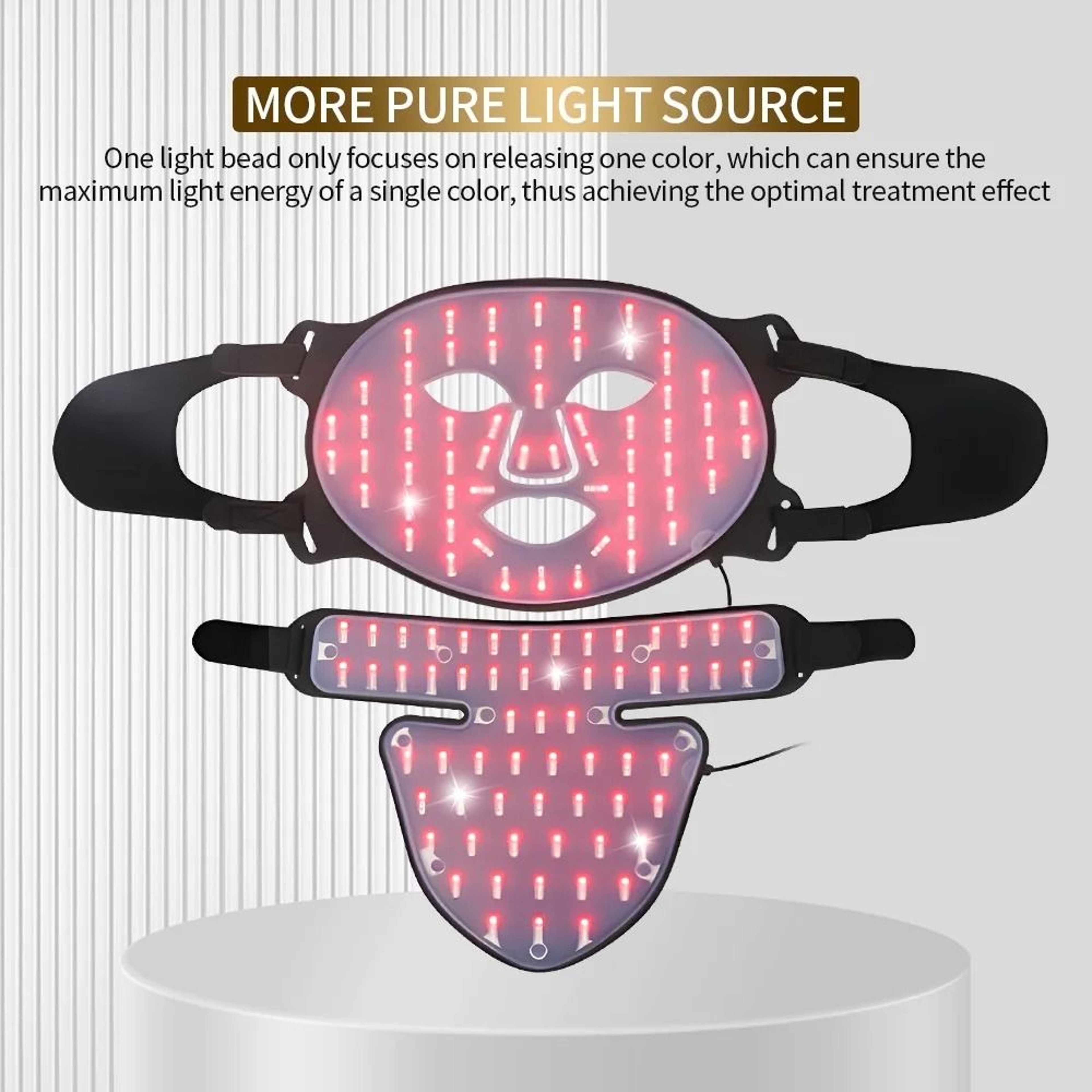 3D Silicone Face And Neck LED Phototherapy Mask 4