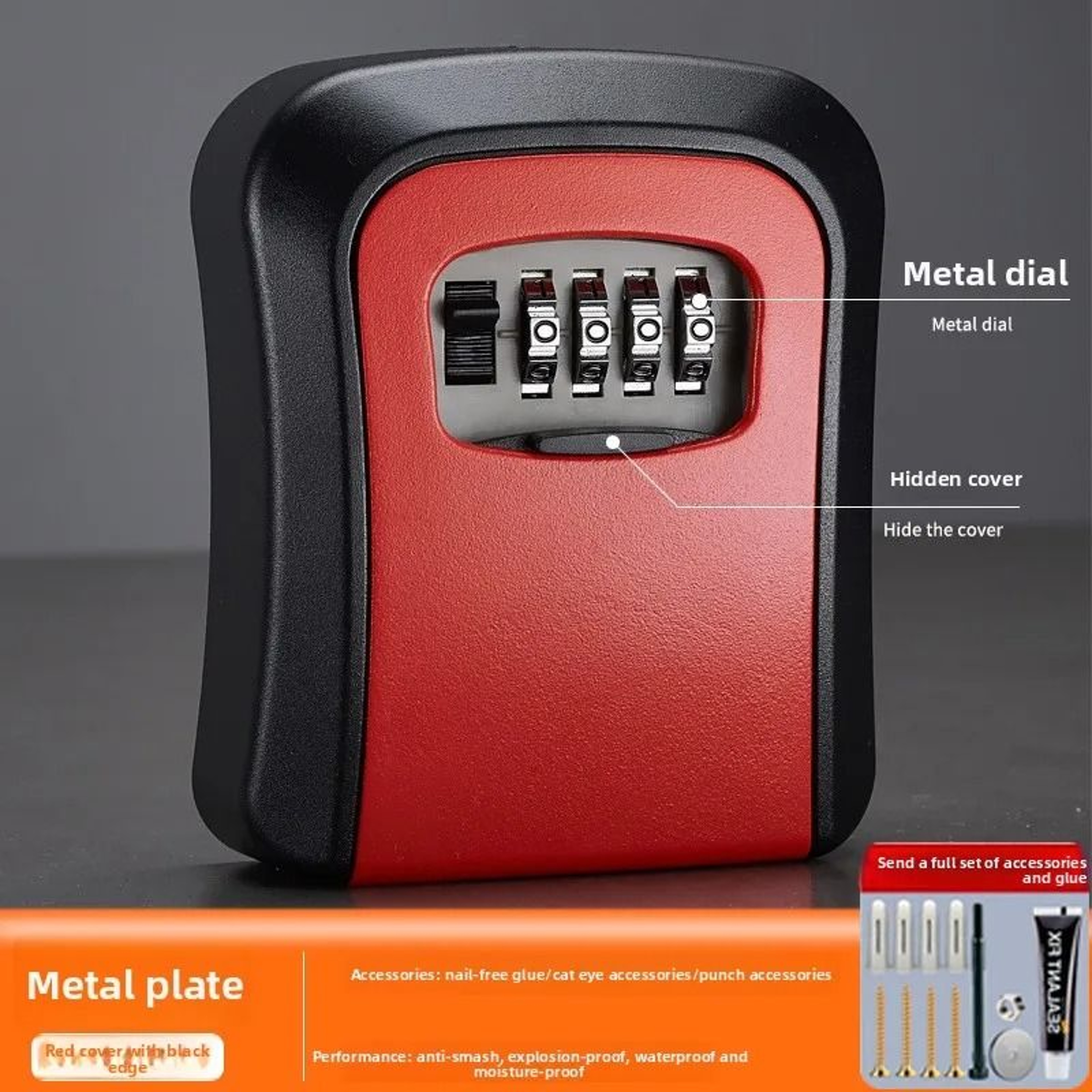 WallMounted Waterproof Combination Key Safe Box 11